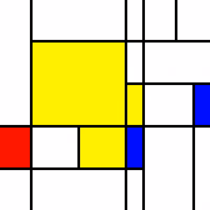 compositioninredblueandyellow.art, (NFT) #118