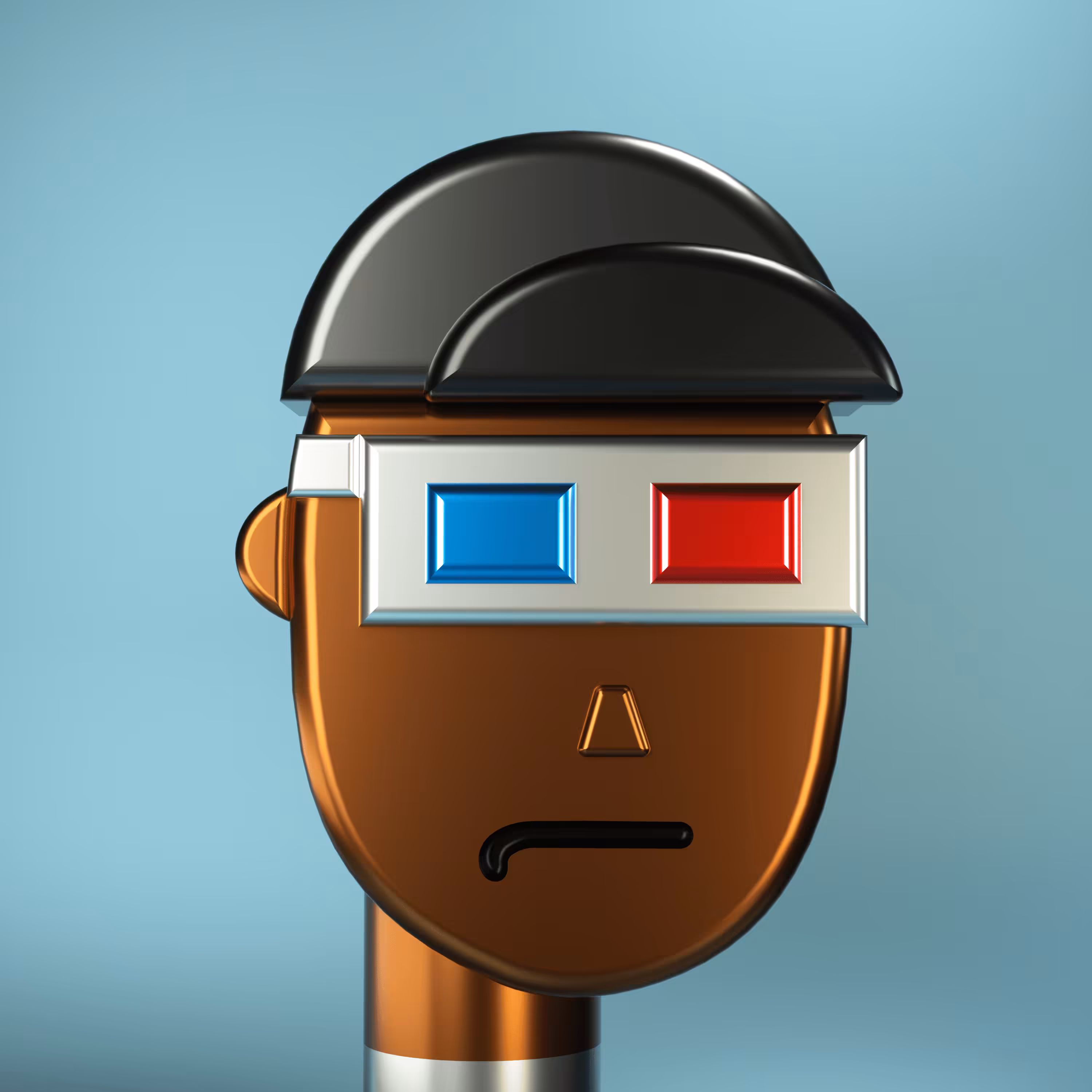 3D Chrome Punks: 3D Chrome Punk #0885