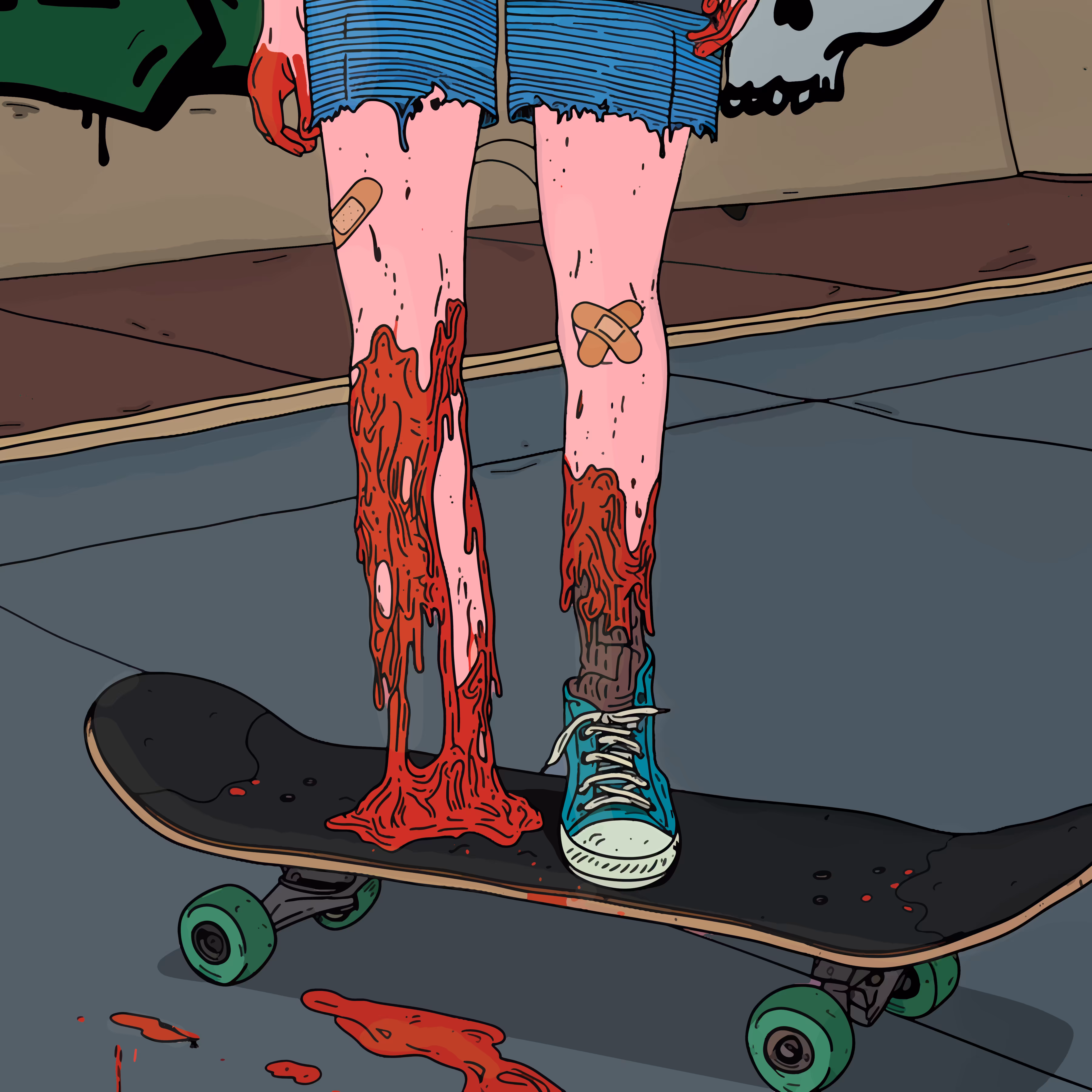 thrash, bash, bone crash