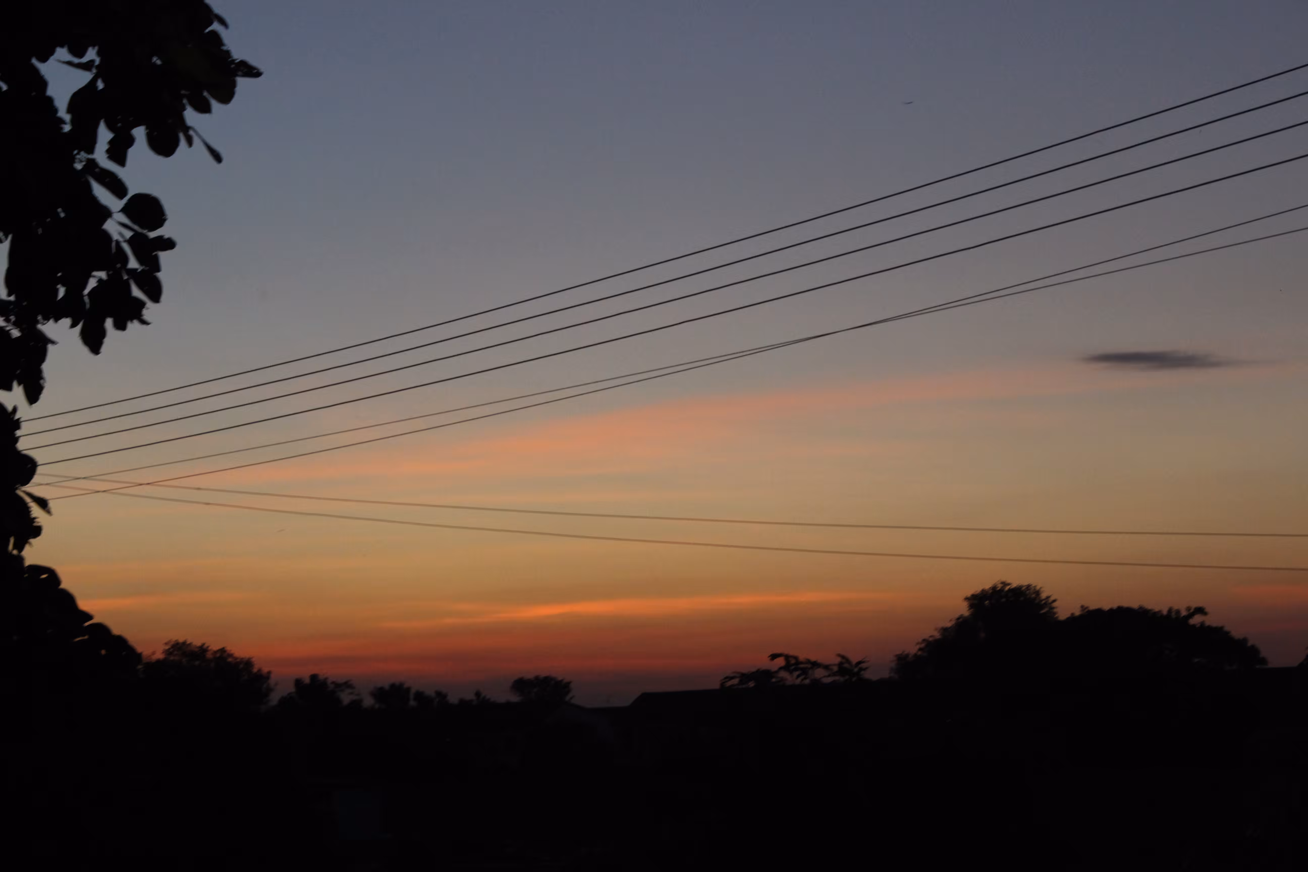 Evening sun set