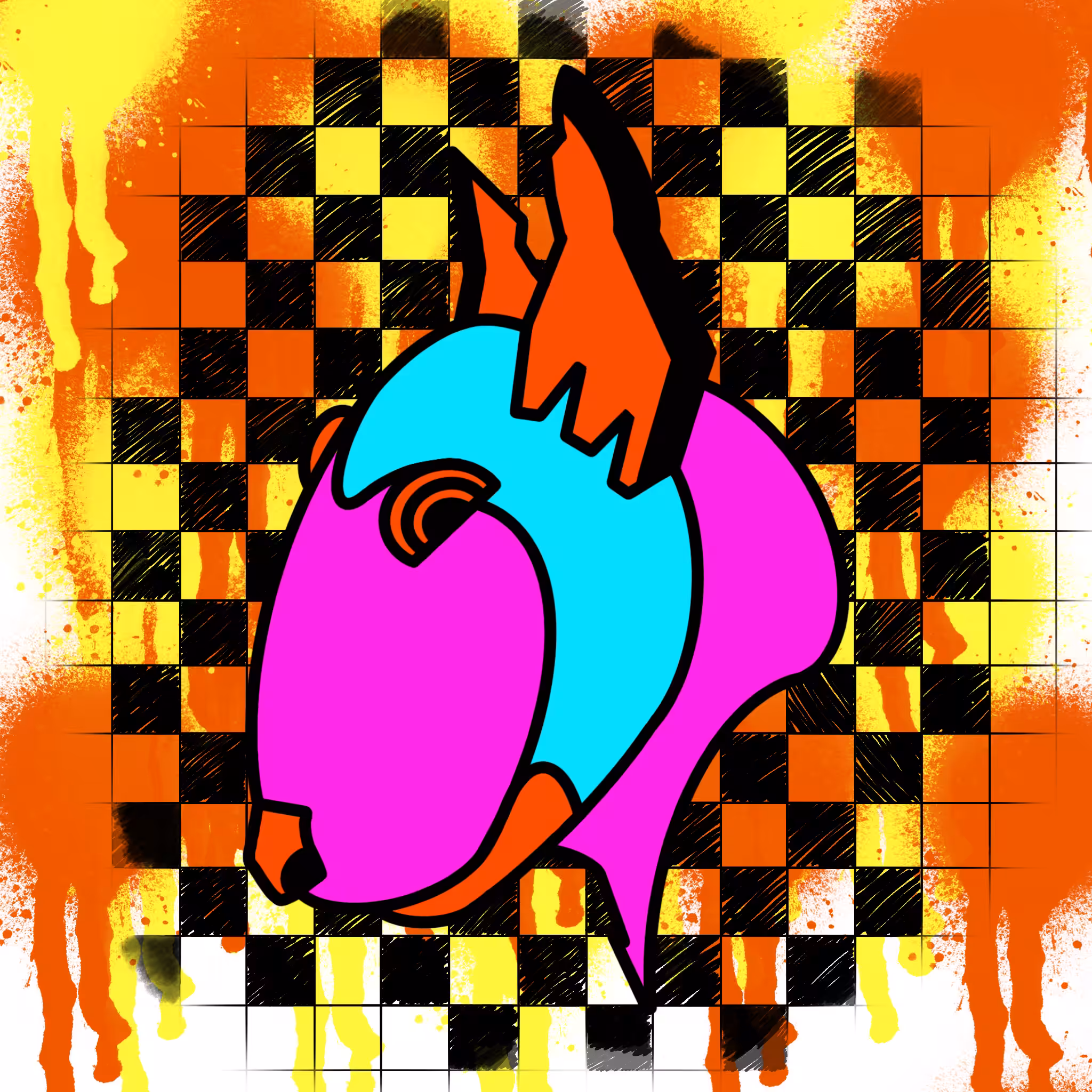 checker cartoon #1