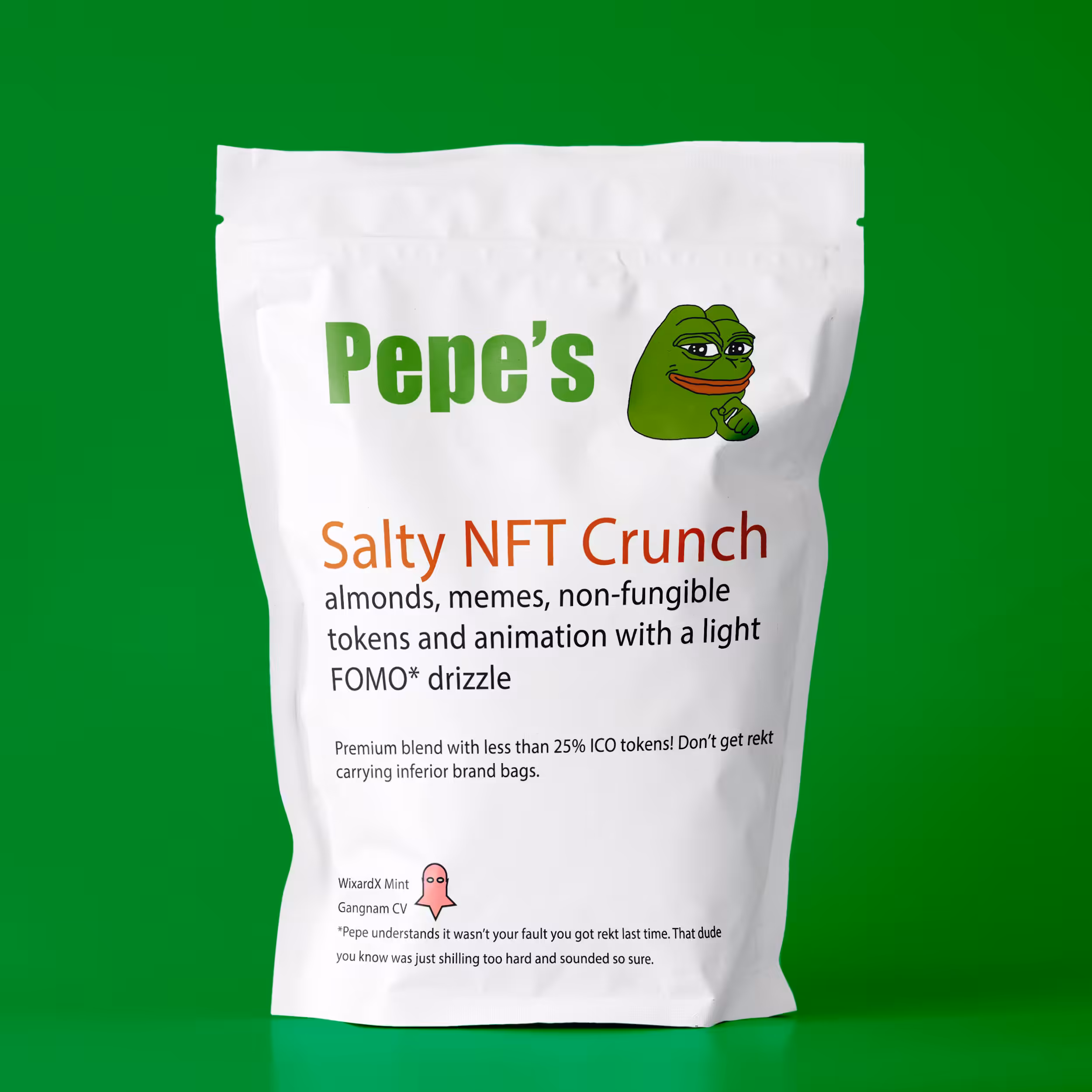 Pepe's Salty NFT Crunch