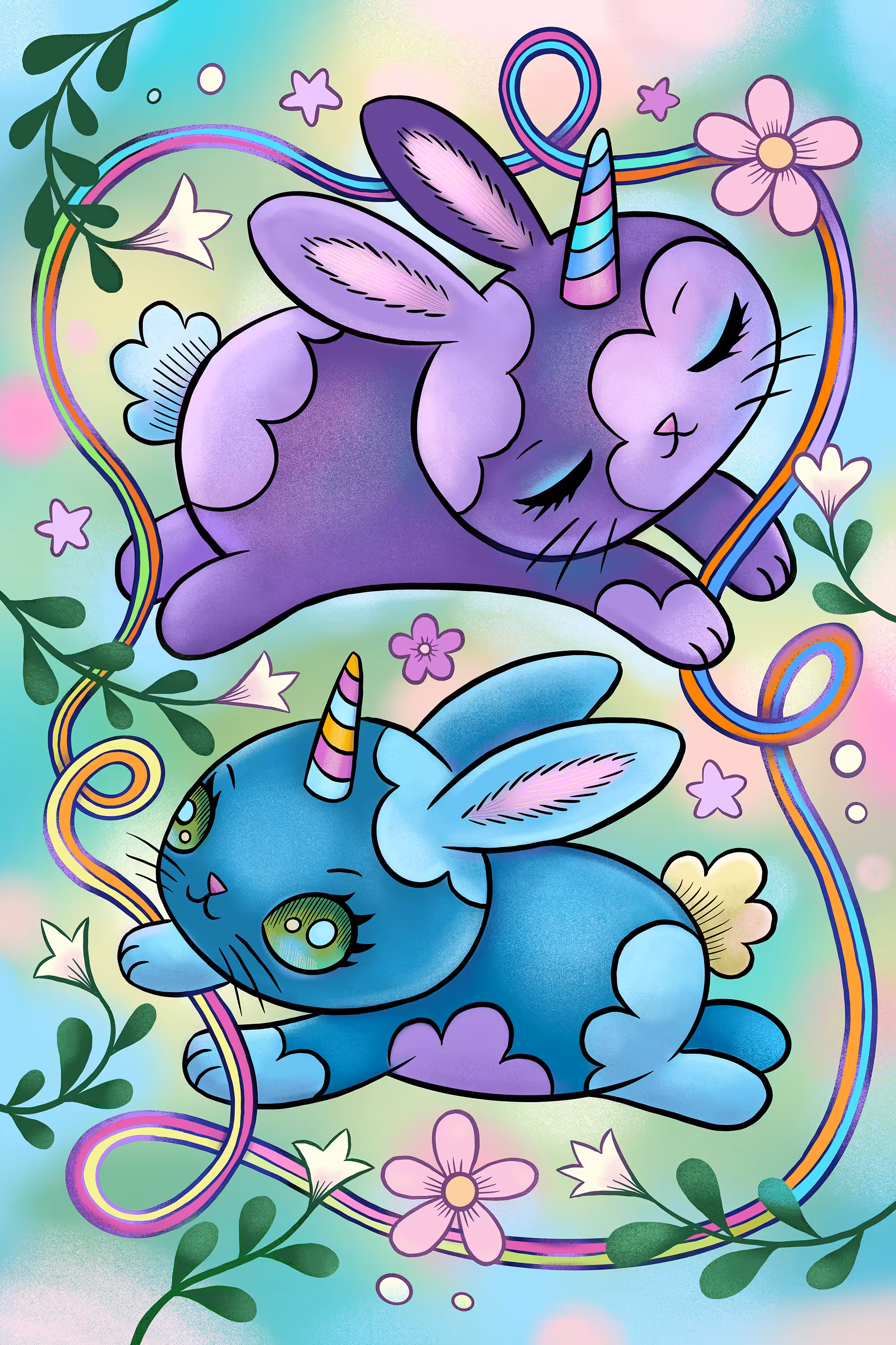 Spring Unicorn Bunnies