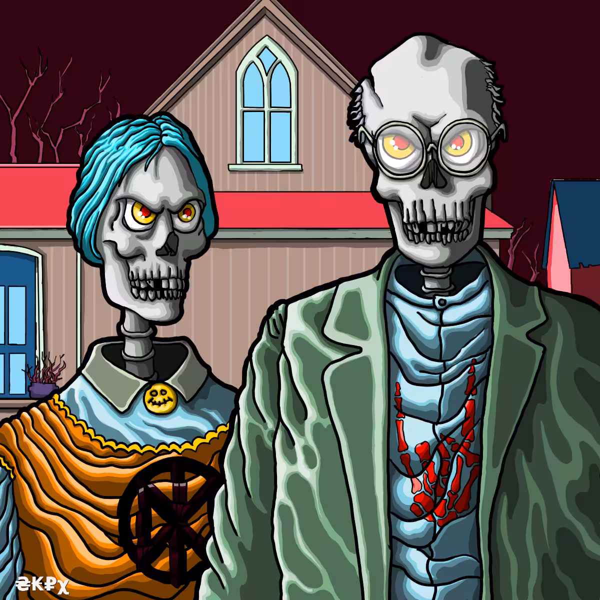 GAN Skulls Portrait Museum #1 #1