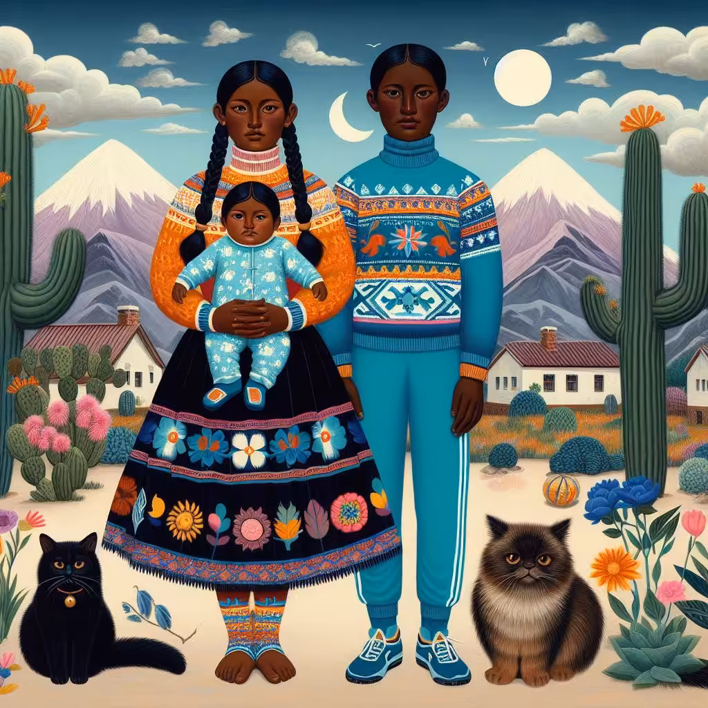 Our family and the cats