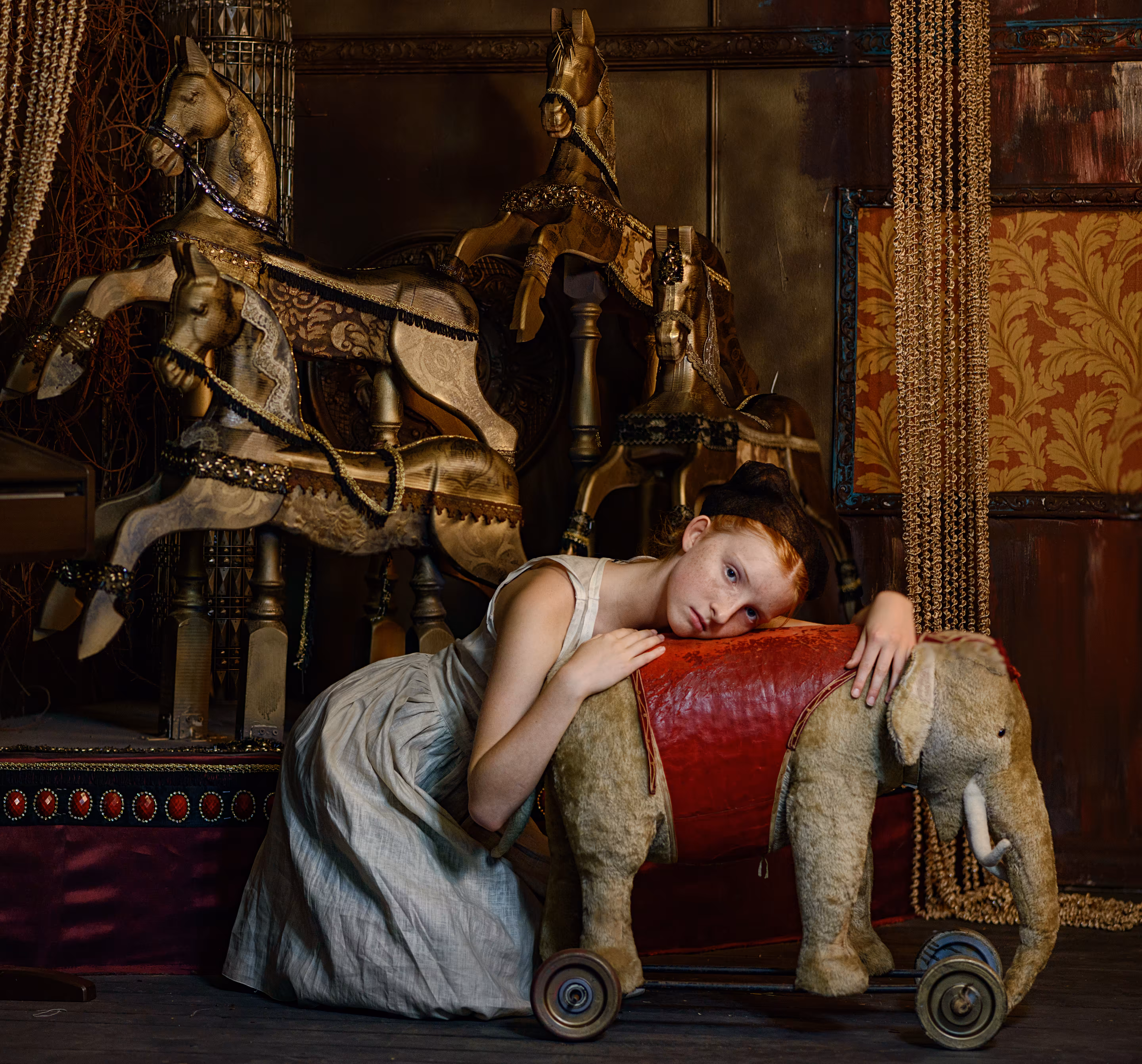 The girl and Elephant