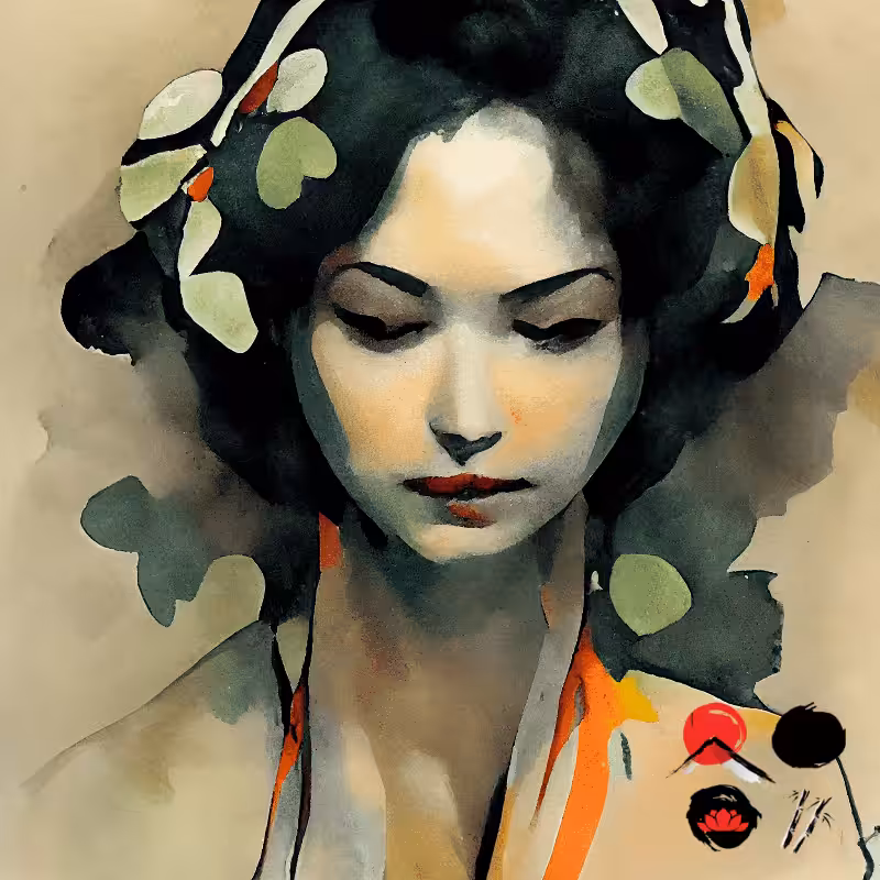Geisha and nature #6