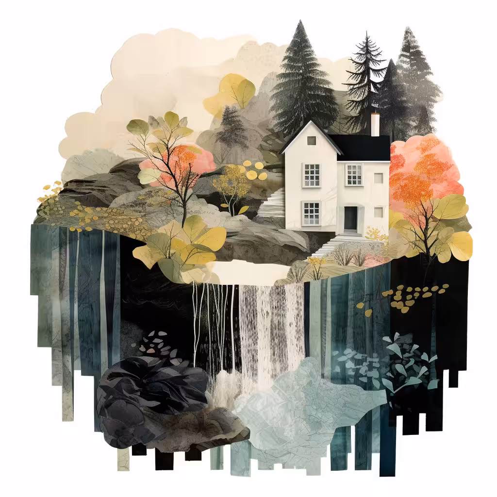 Paper Dreams: Waterfall house #7