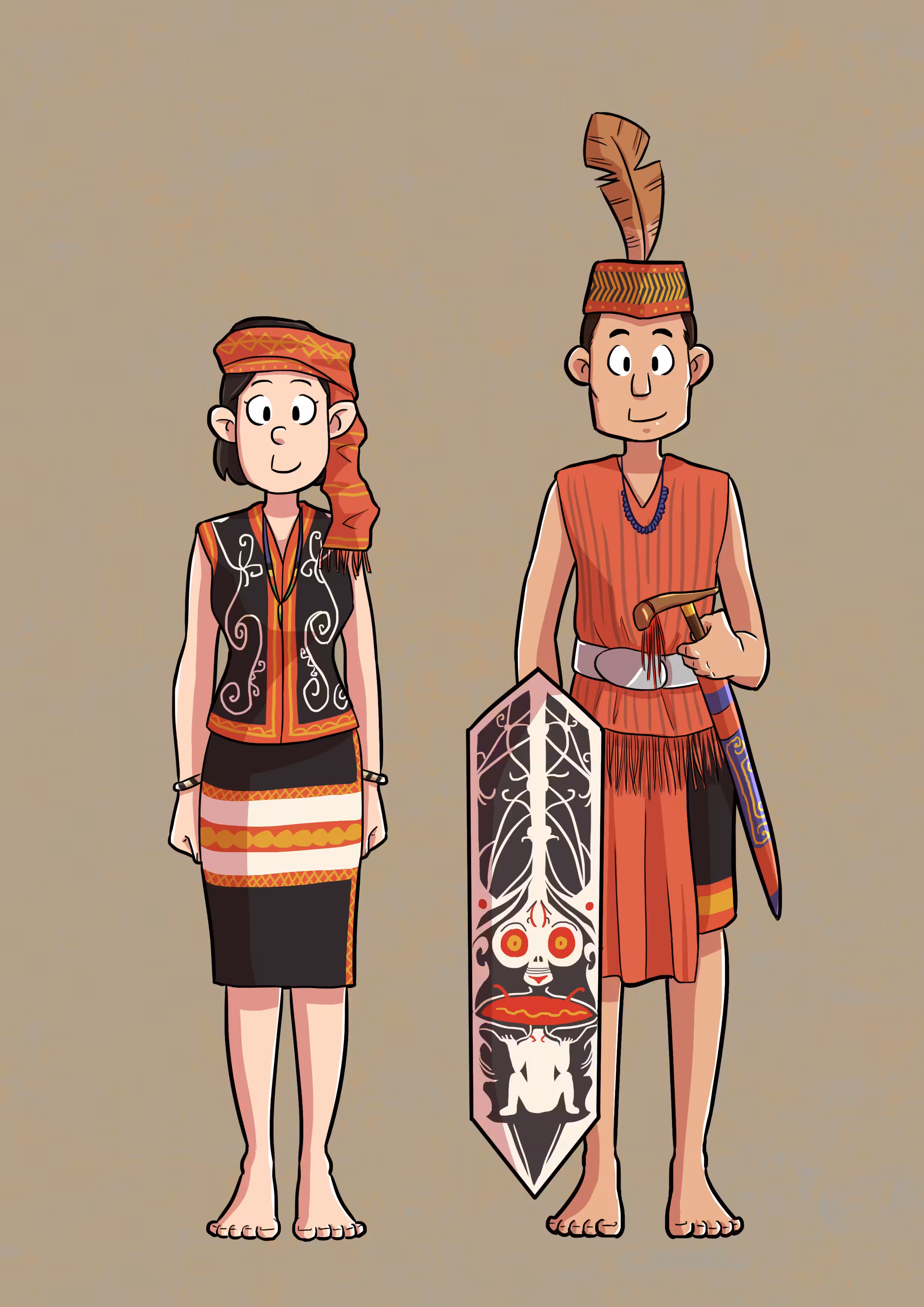 DAYAK Tribe 003-Kalimantan Indonesia
