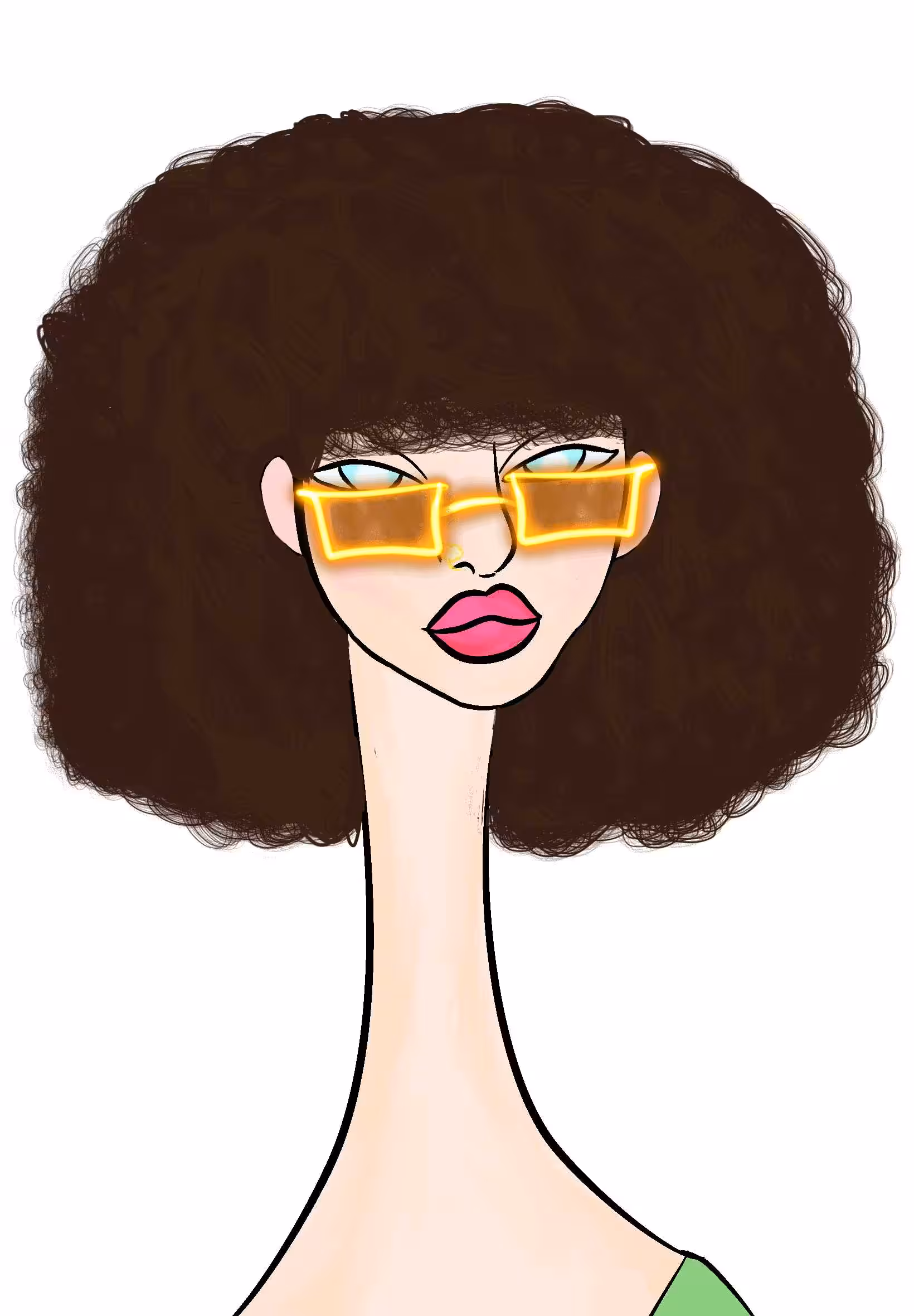 Long Neckie Lady #1011