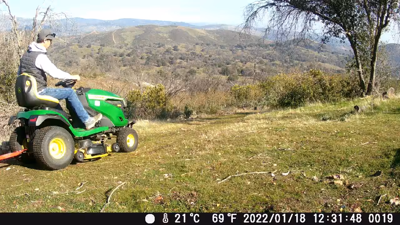 MAX ON THE MOWER 