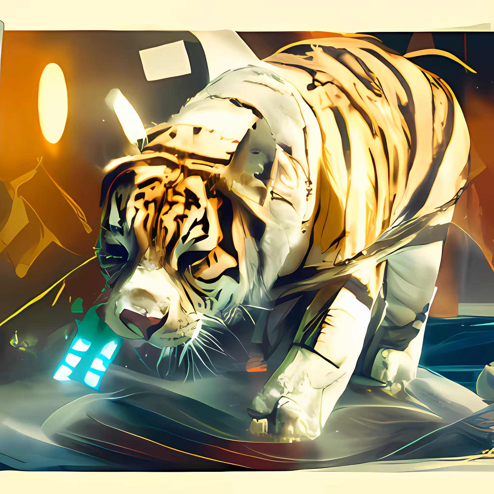 a tiger trapped in another world