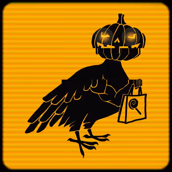 Halloween Glitched Pigeon