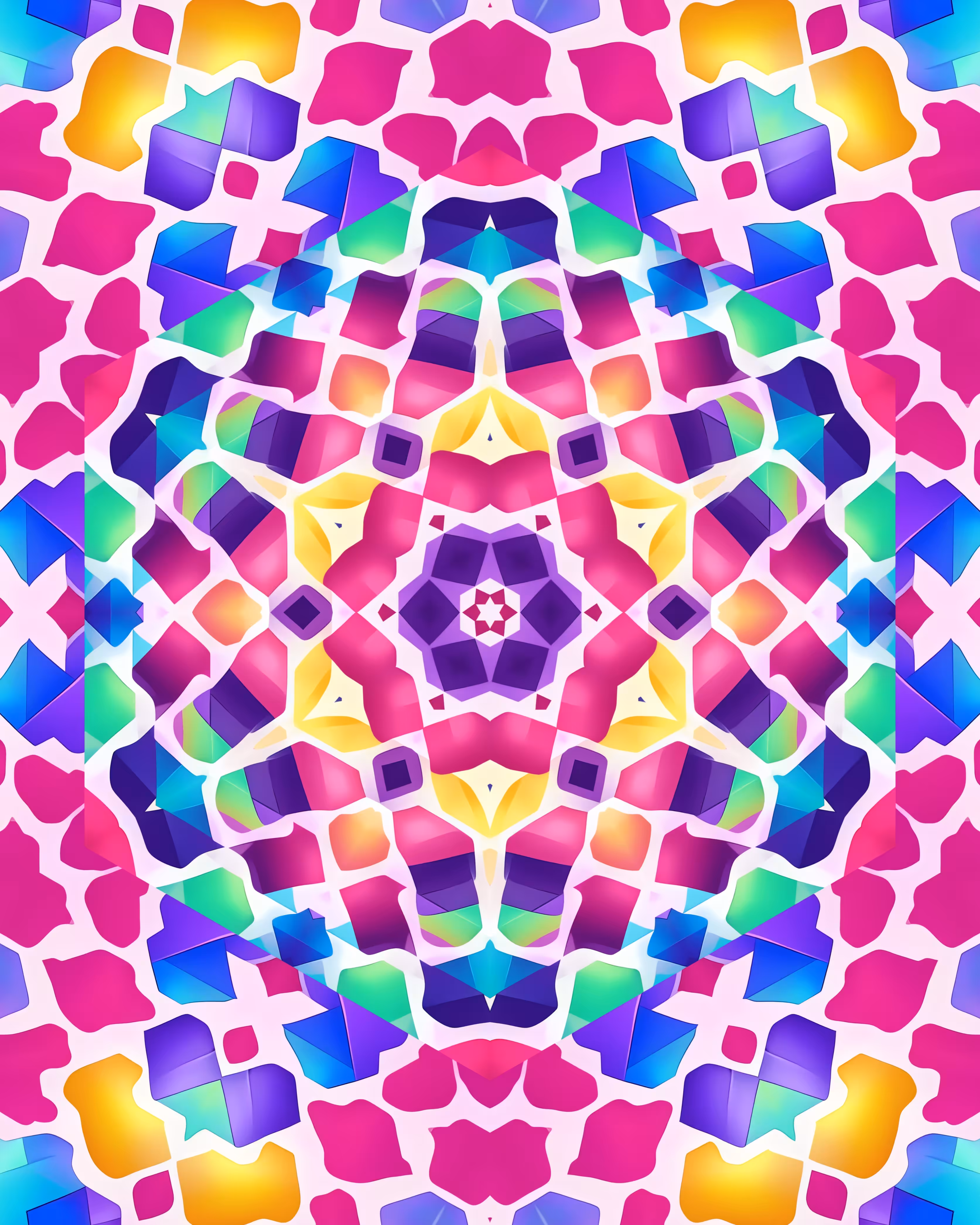 Abstract Geometric Fractal pattern