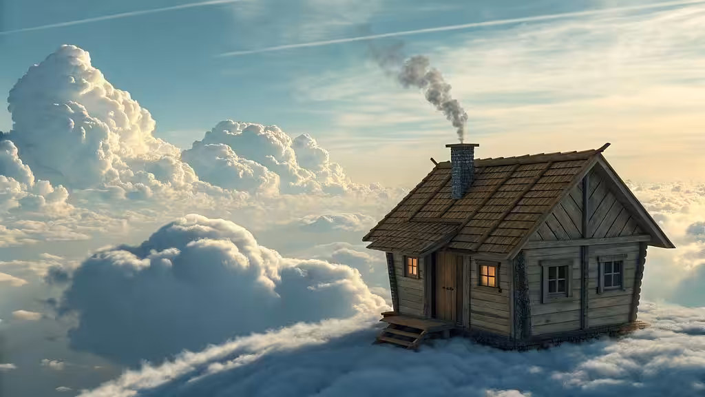A hut in the sky