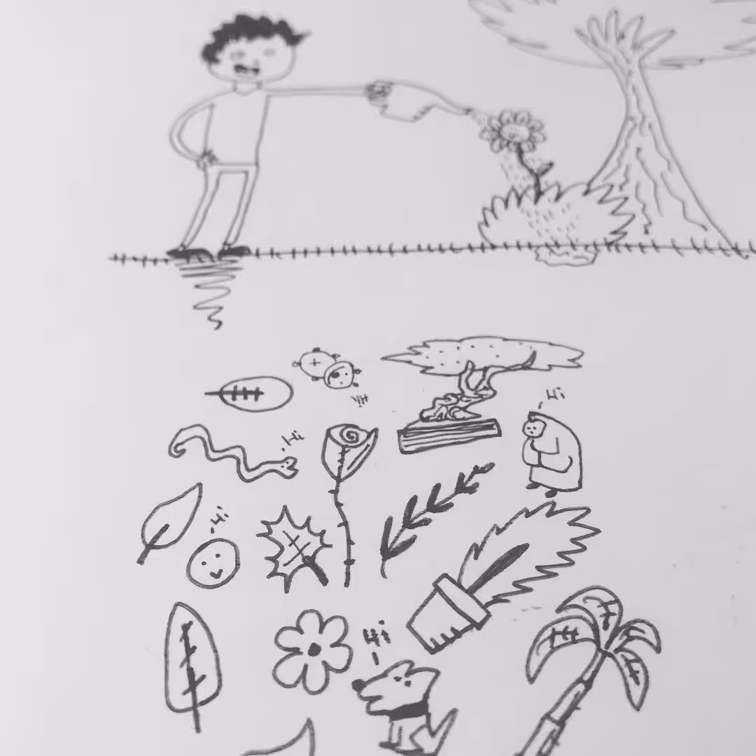 nature boi with plants and leafs and stuff
