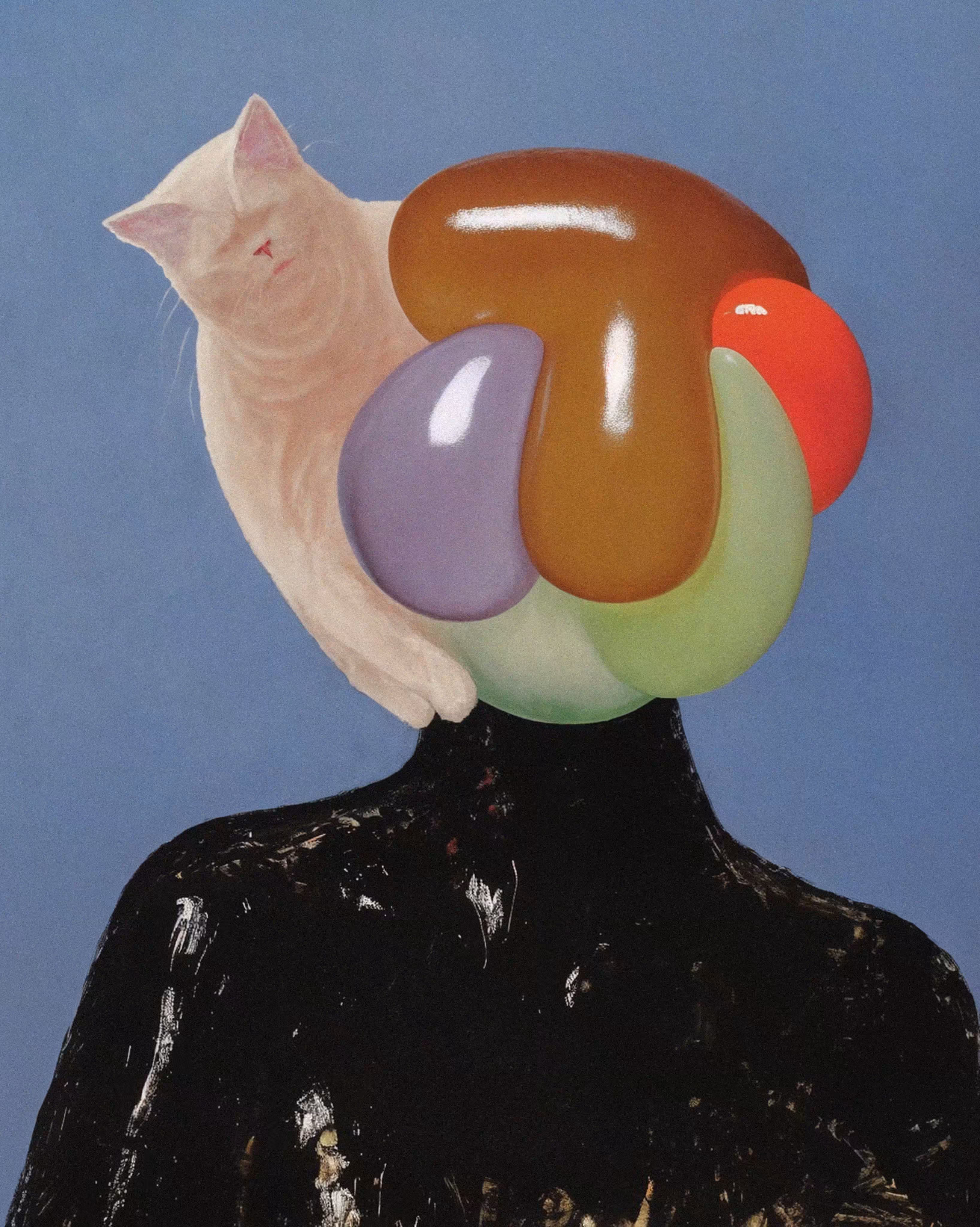 Rodeo posts: cat on my head