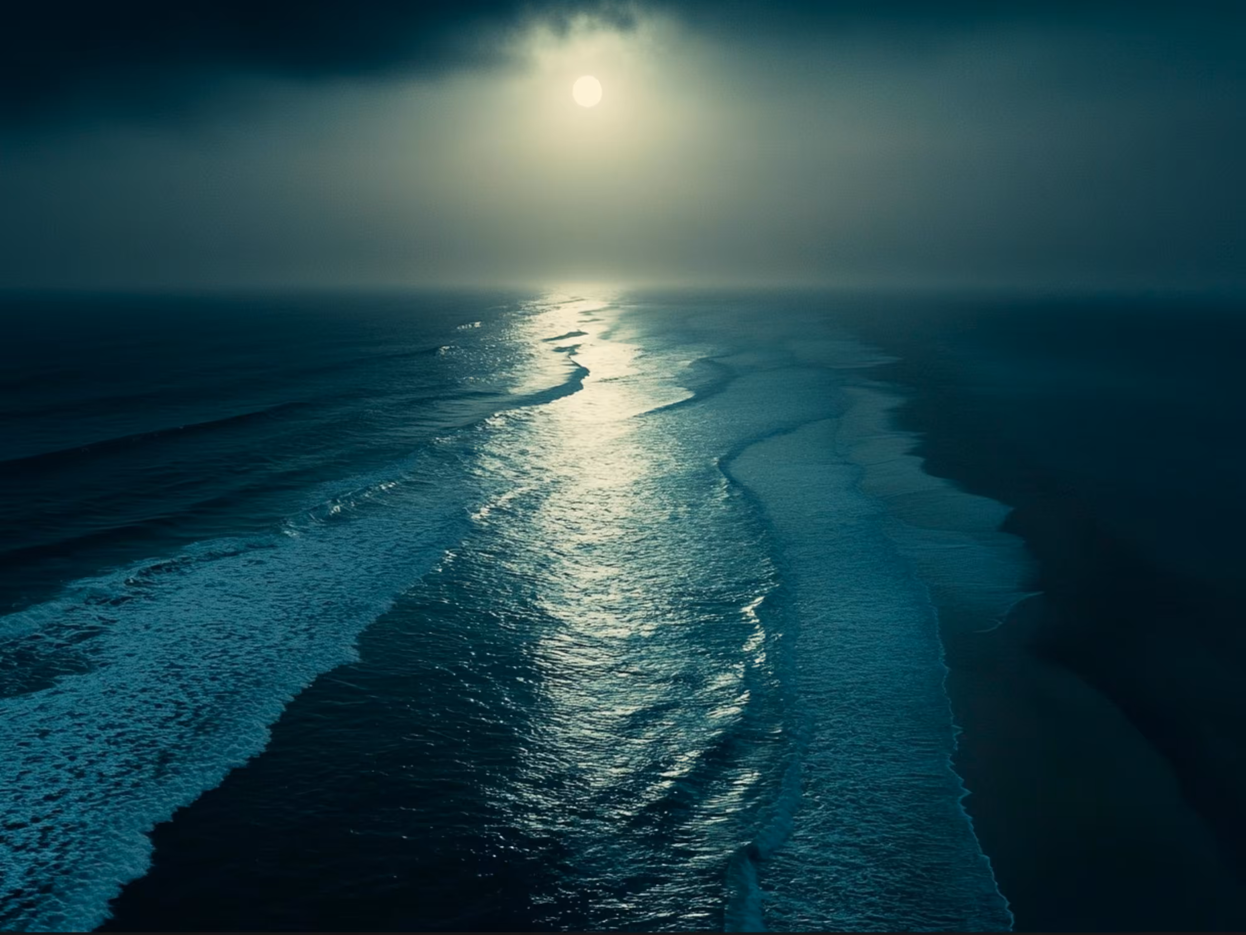 Sea is calming