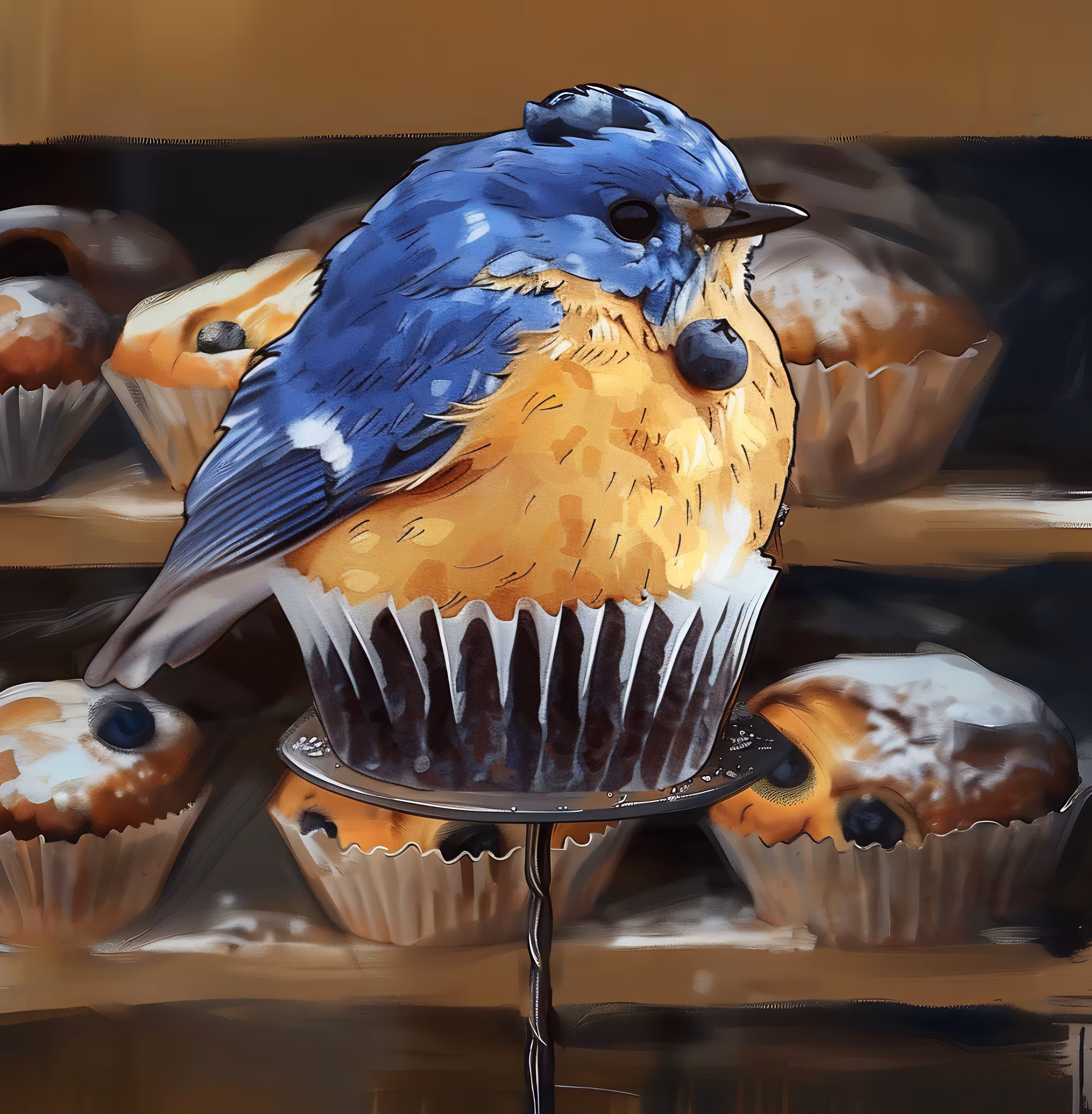 Bluebirdy Muffin