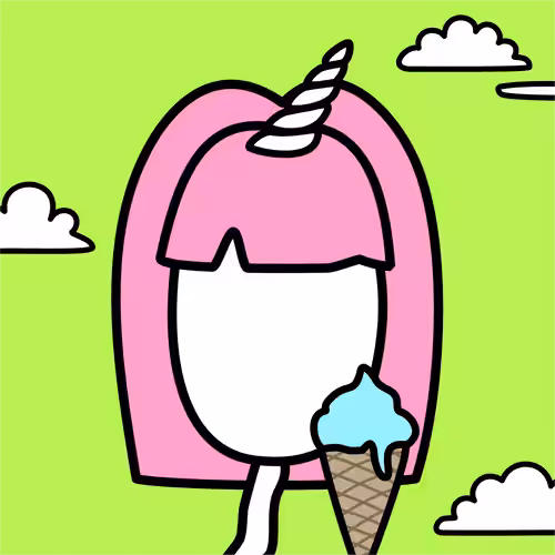 Unicorn ice cream girl