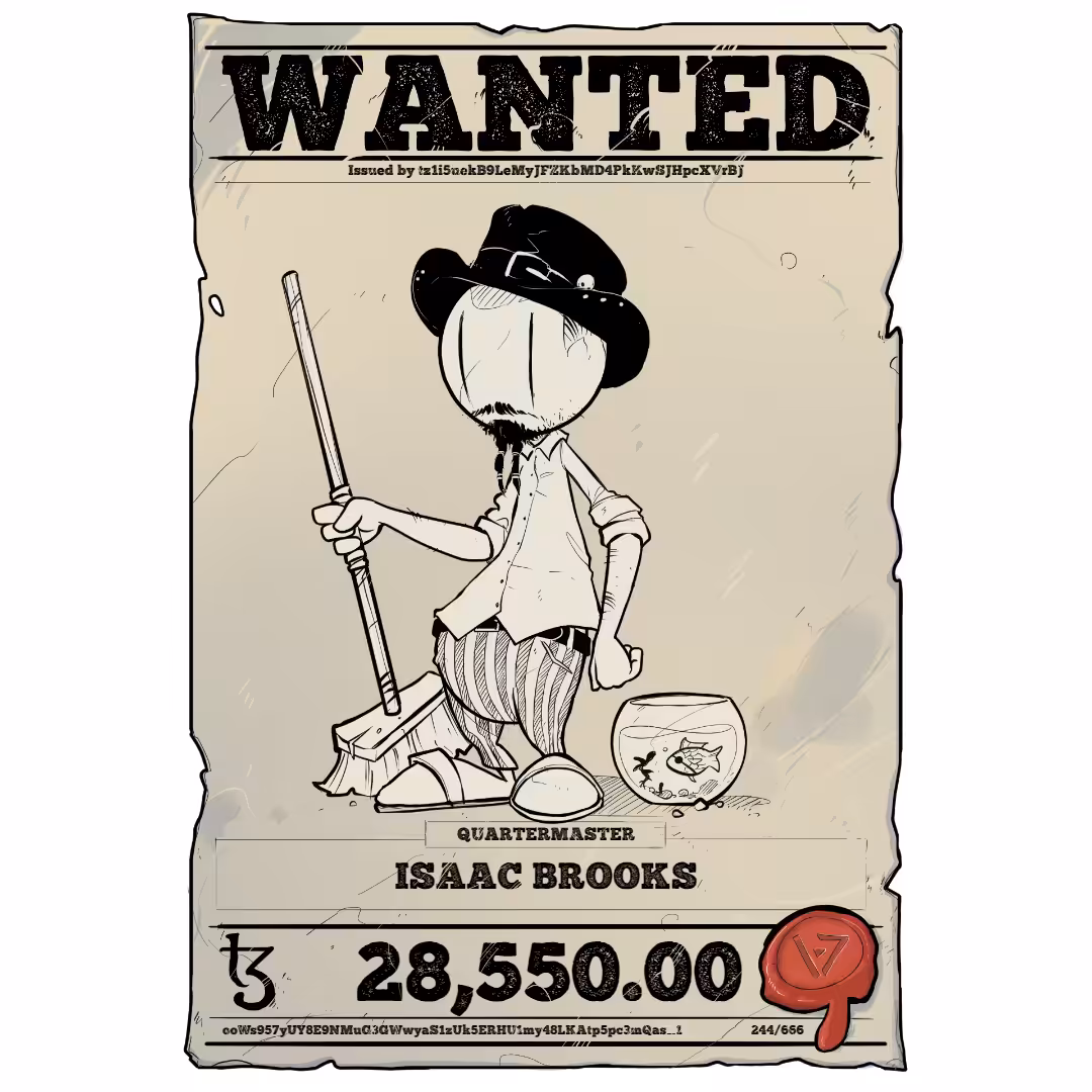 ISAAC BROOKS | TEZOS PIRATE 244/666