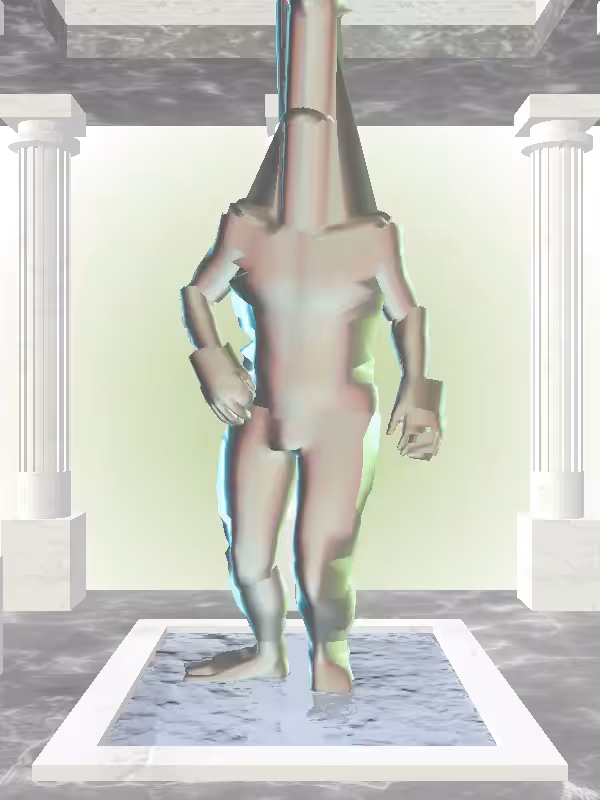 HeavenComputer: The Injured Chatoyant Amazonite Man #4052