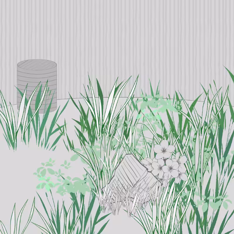 Wild Grass and Rubble #68