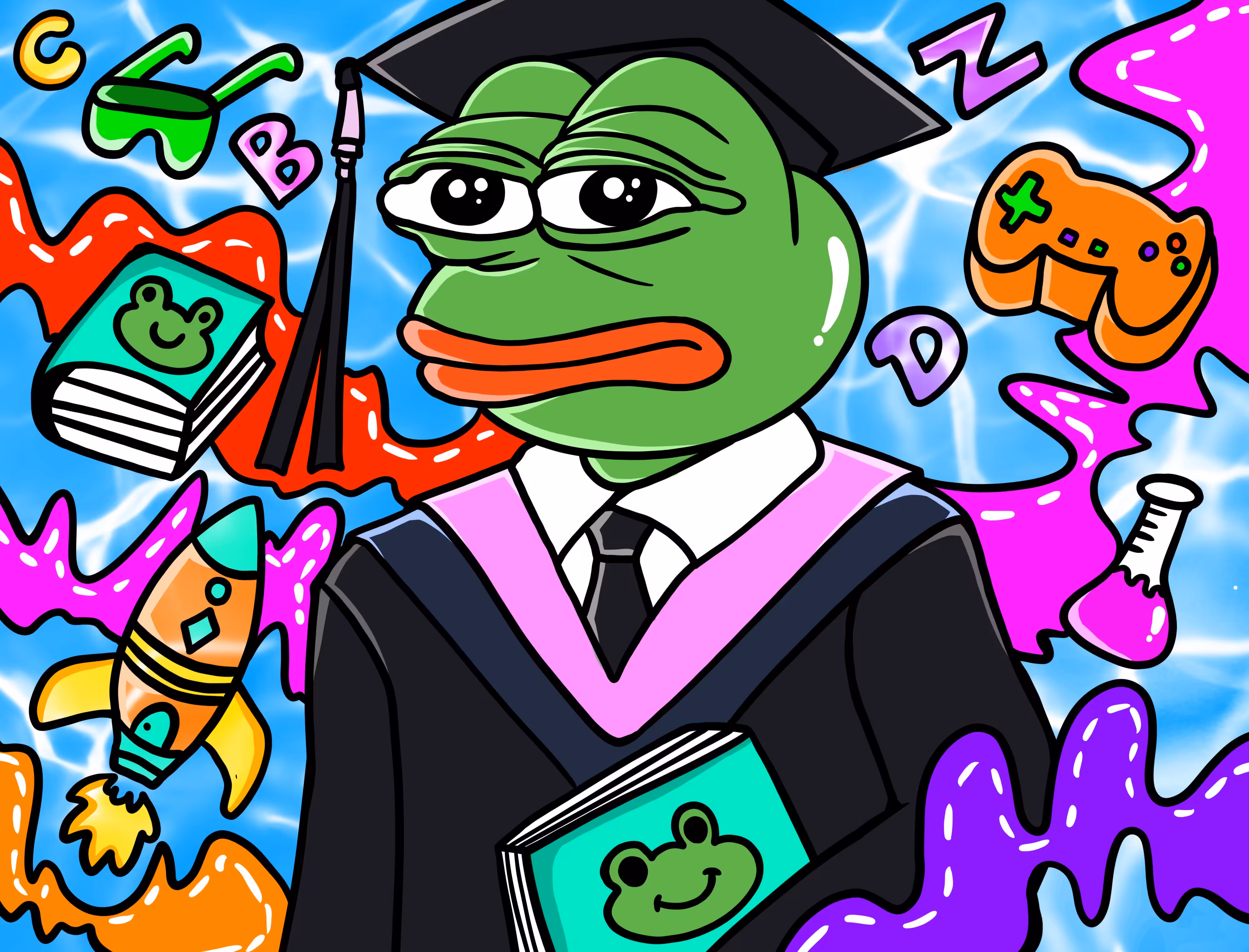 PEPE GRADUATED FROM COLLEGE 