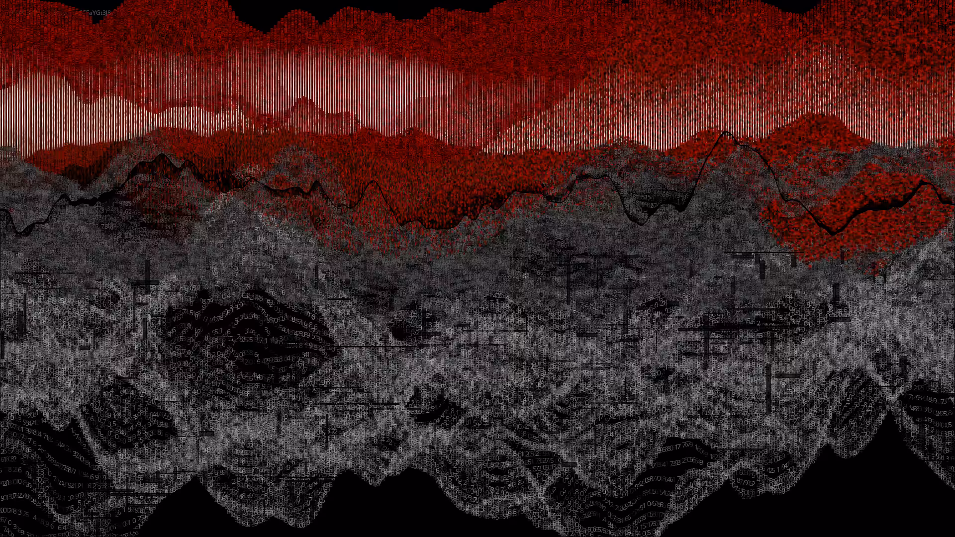 Pixel rain in a data landsacape #72