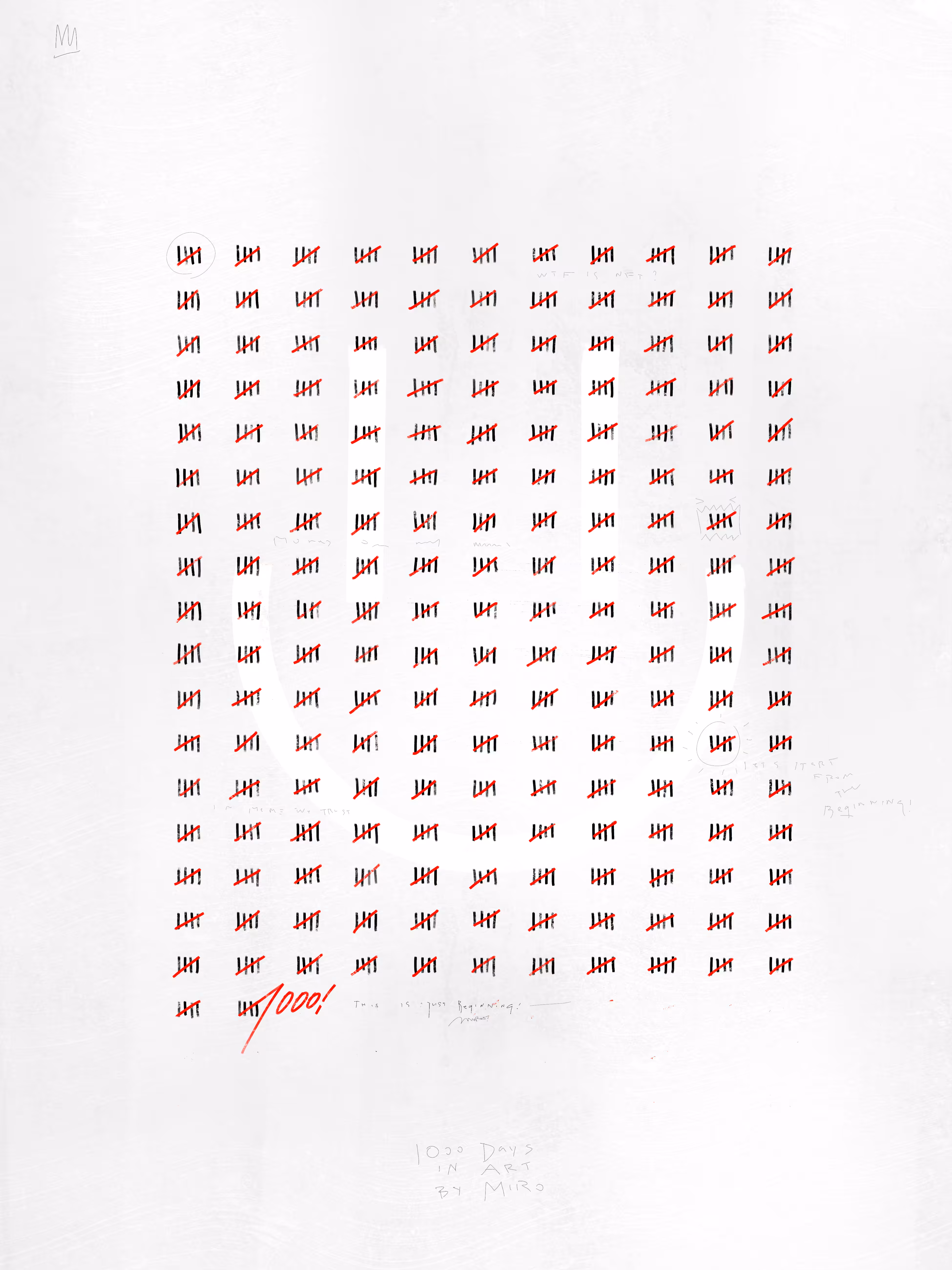 1000 DAYS IN ART