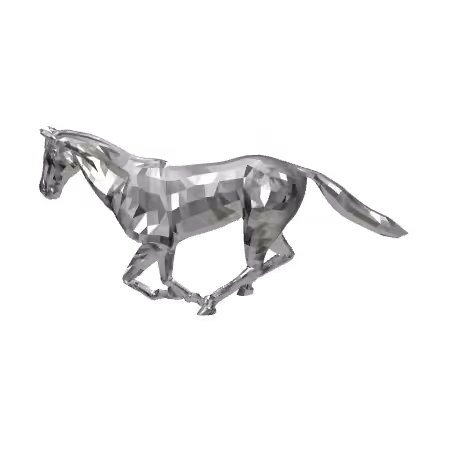 Silver Horse Running