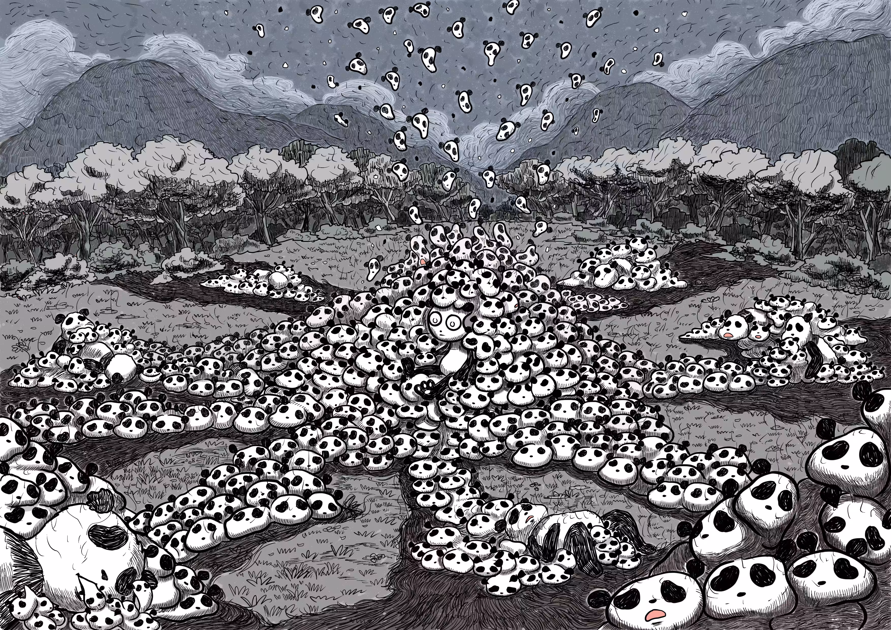 The outbreak of  Panda virus