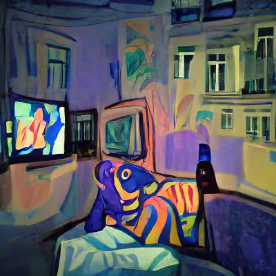 Watching TV - Old Man's World - Alley of Lost Friends