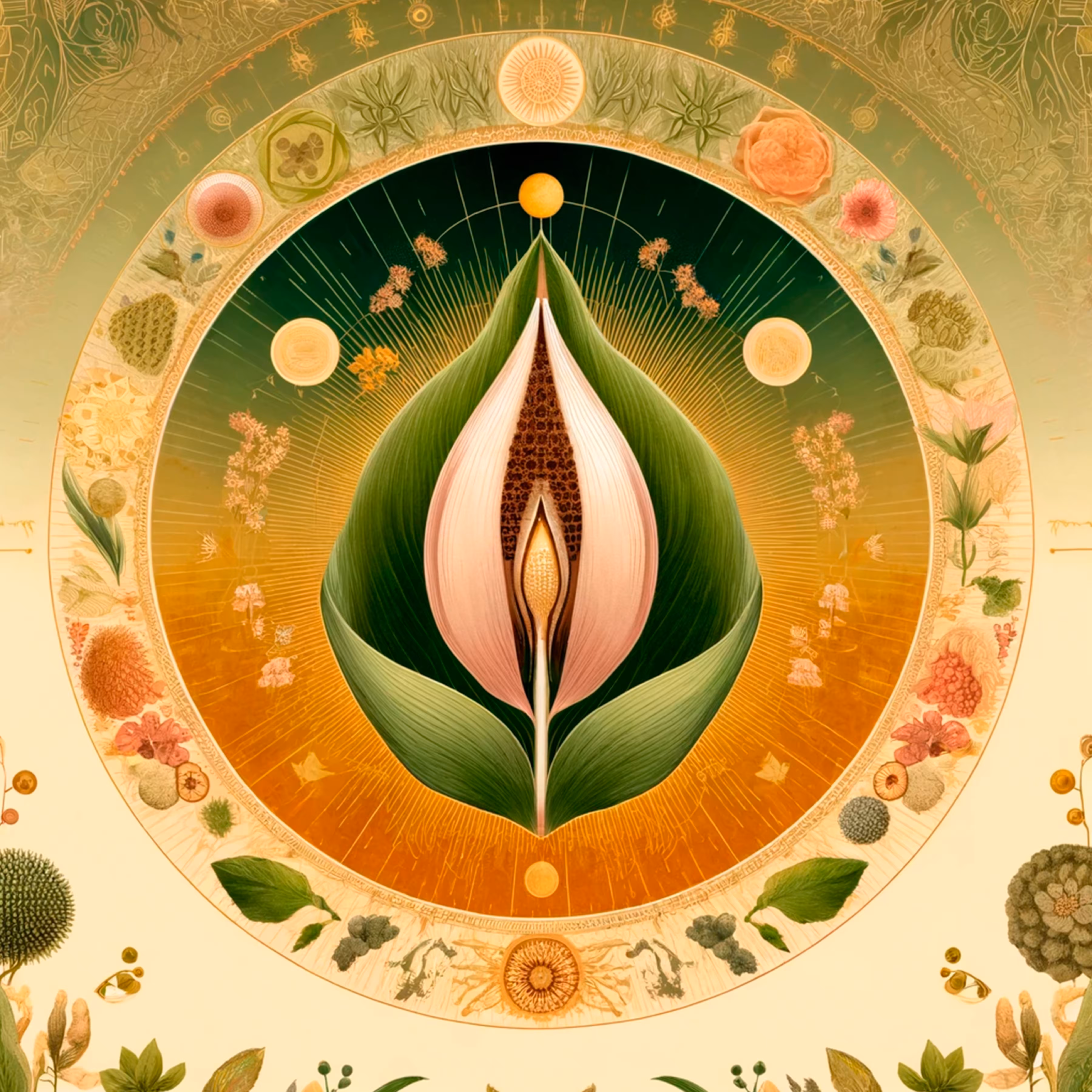 CyberFlorals: Solar Bloom: Organic Harmony