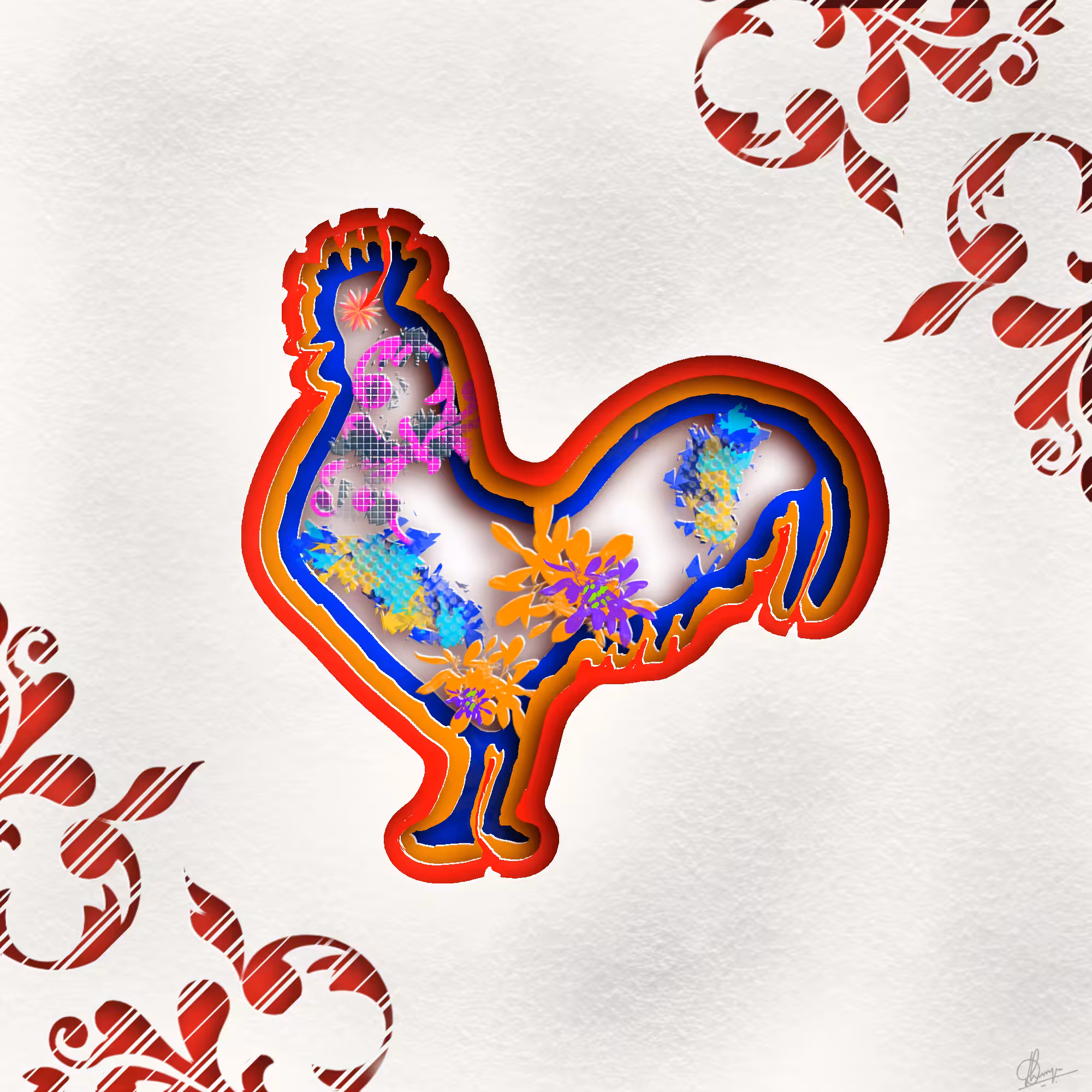 Zodiac Animal Series- The Rooster