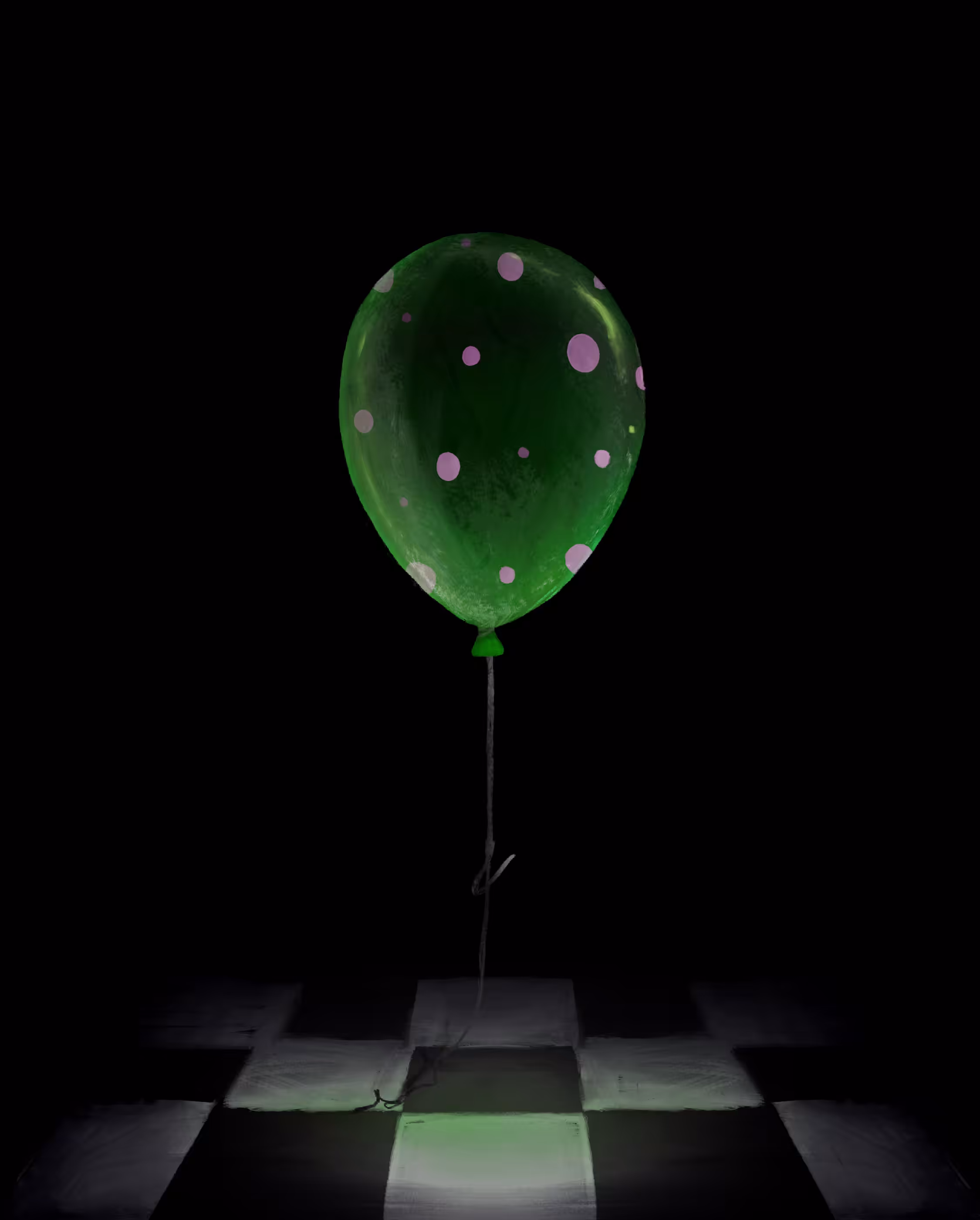 green balloon