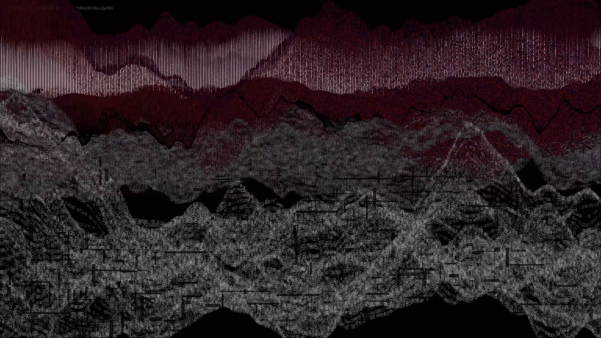 Pixel rain in a data landsacape #5