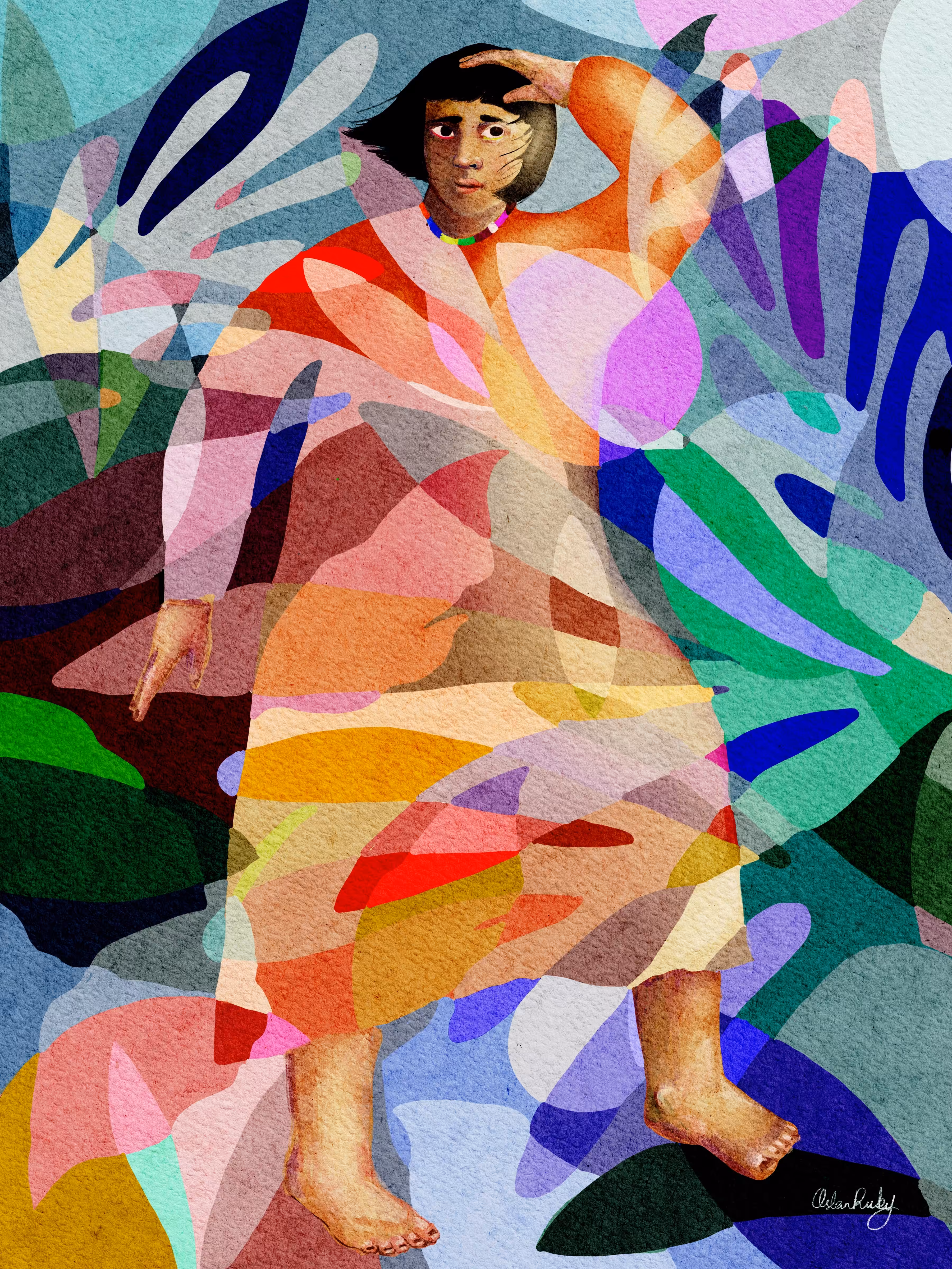 Girl in the Woods