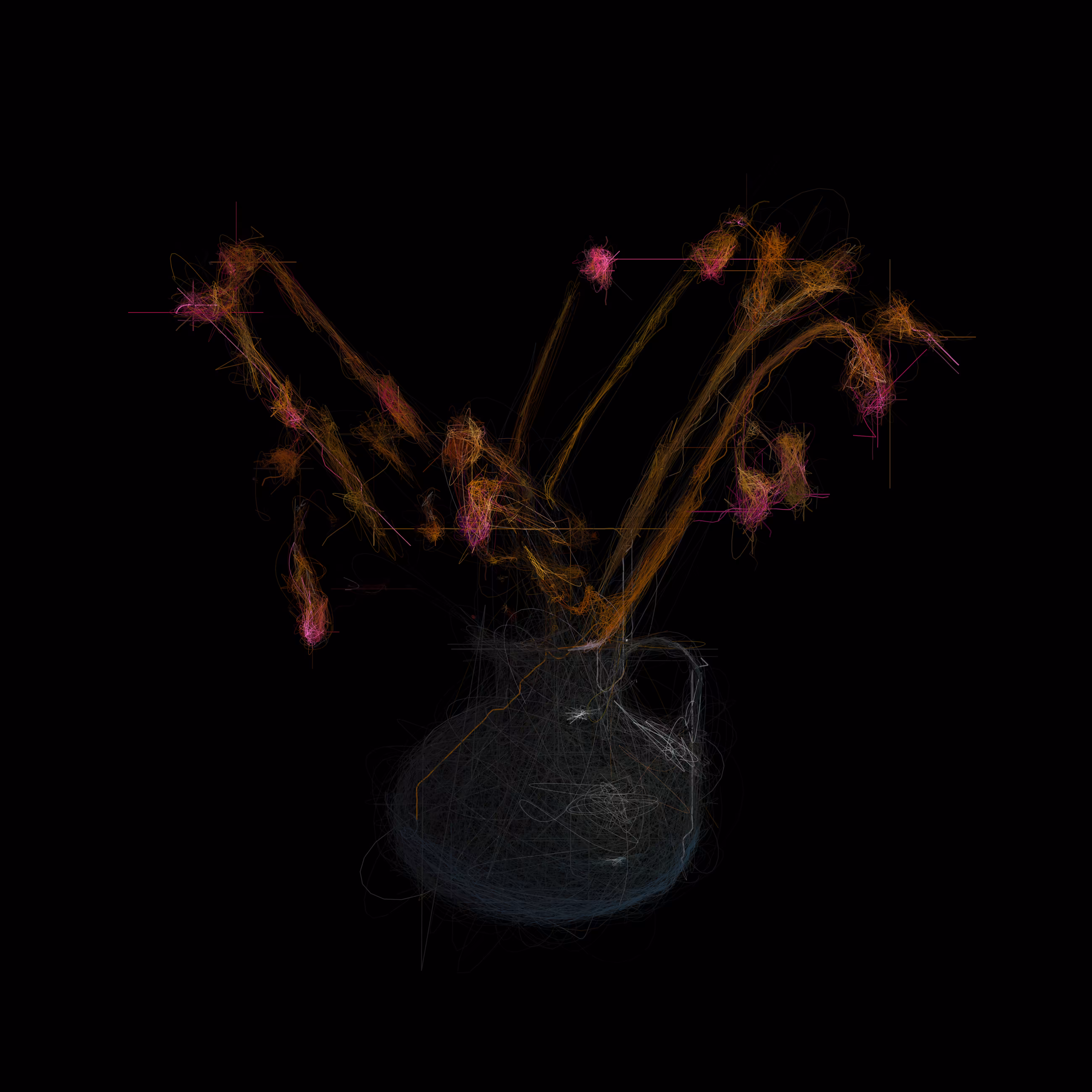 Red Cornflowers I