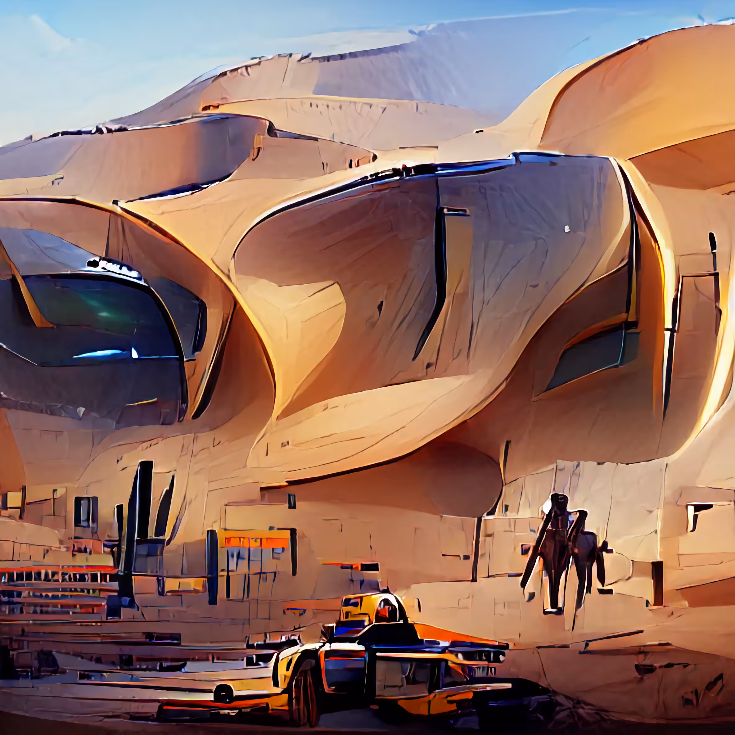 Futuristic desert