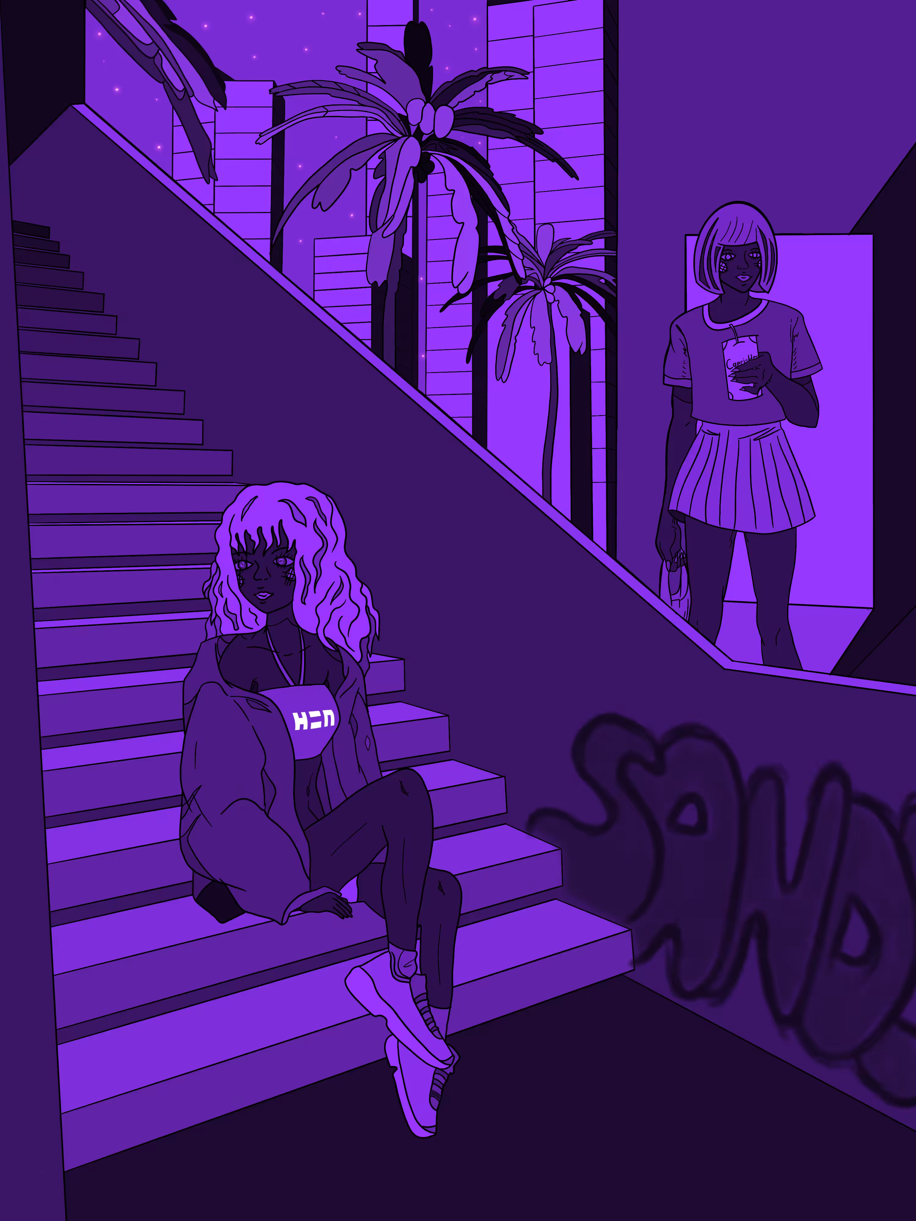 violet sunset