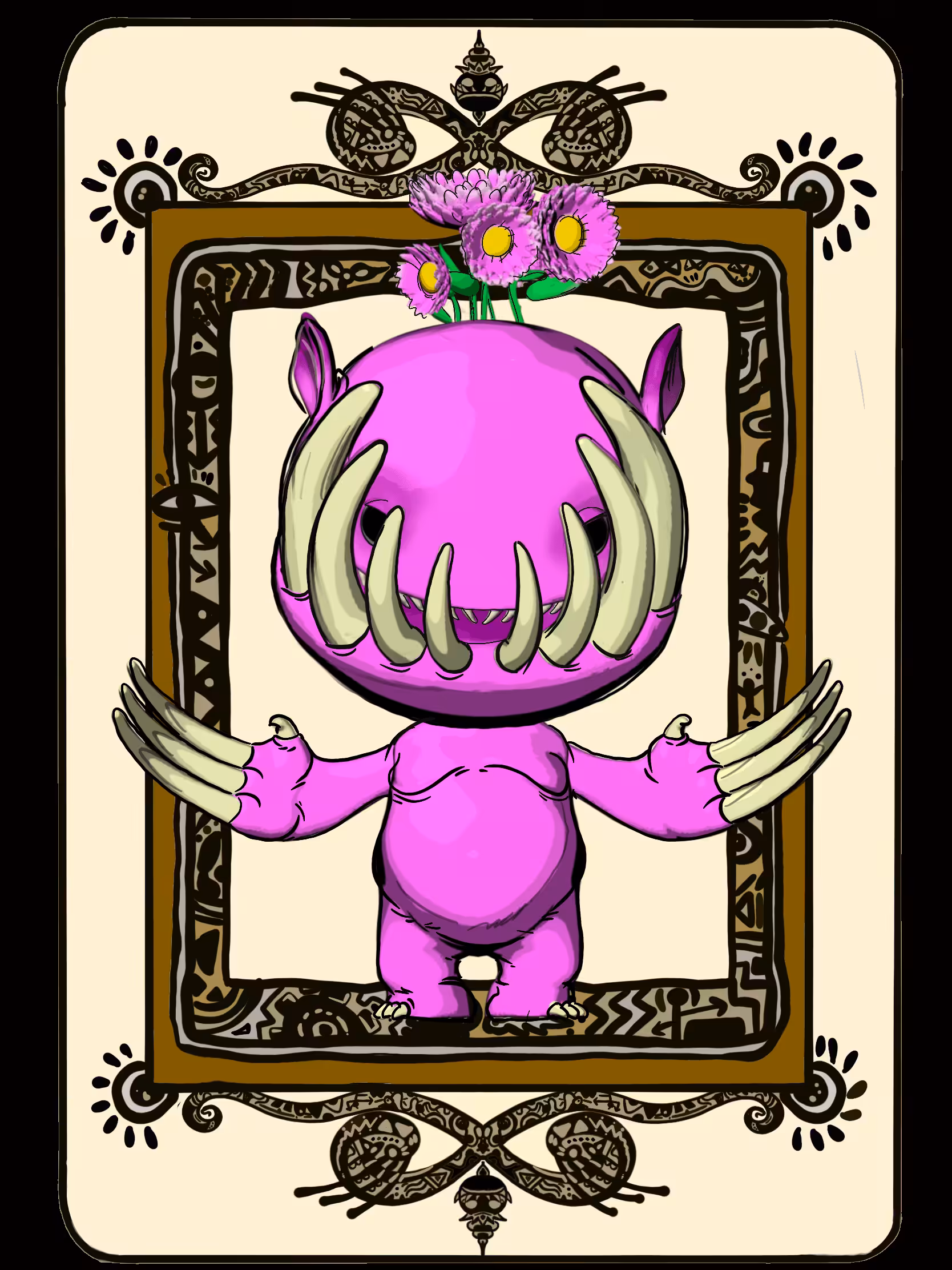 pink wallteeth#8
