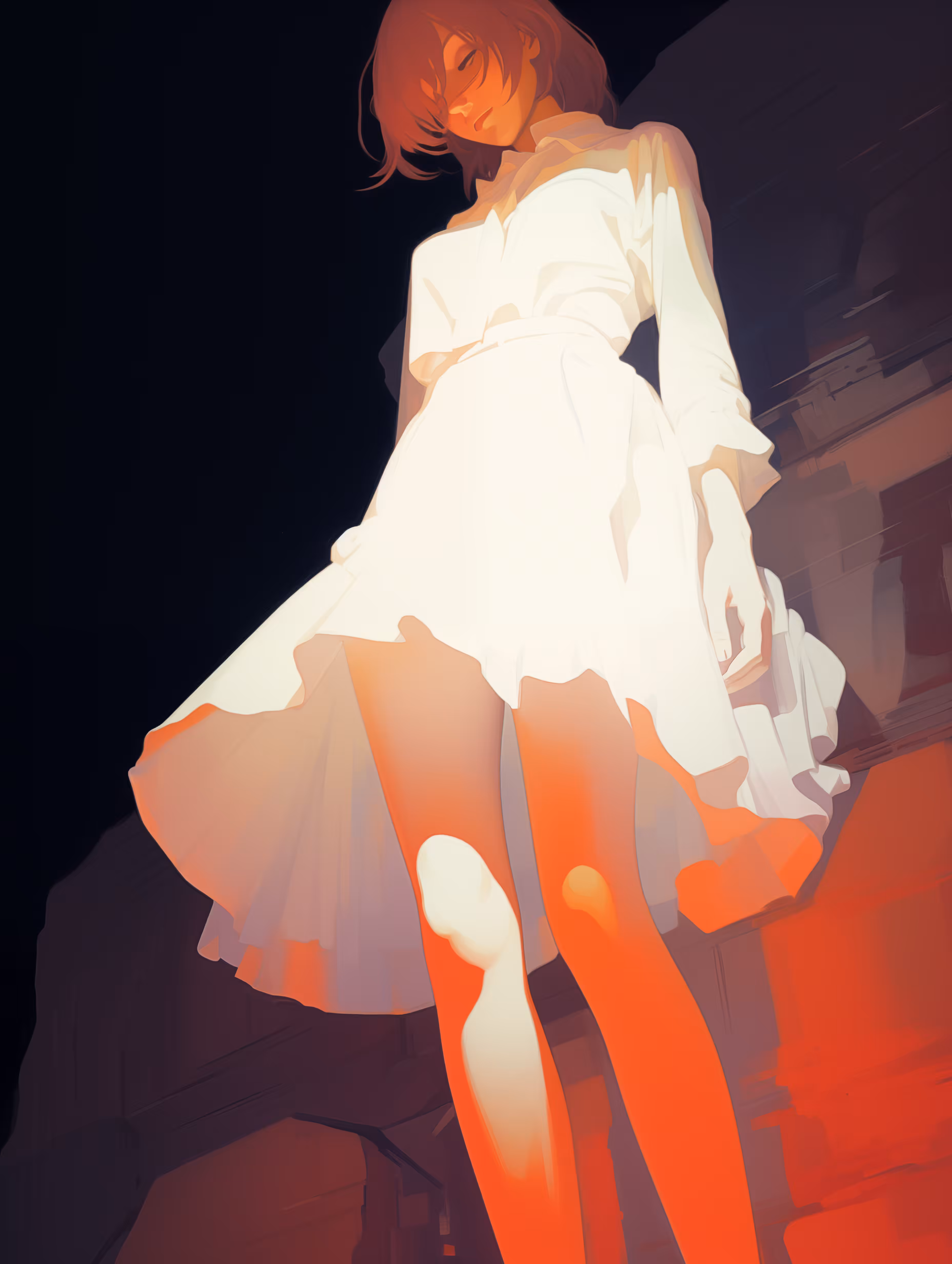 Girl in White Cotton