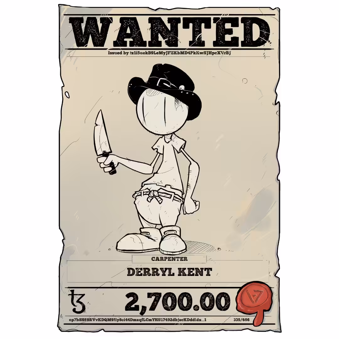 DERRYL KENT | TEZOS PIRATE 335/666
