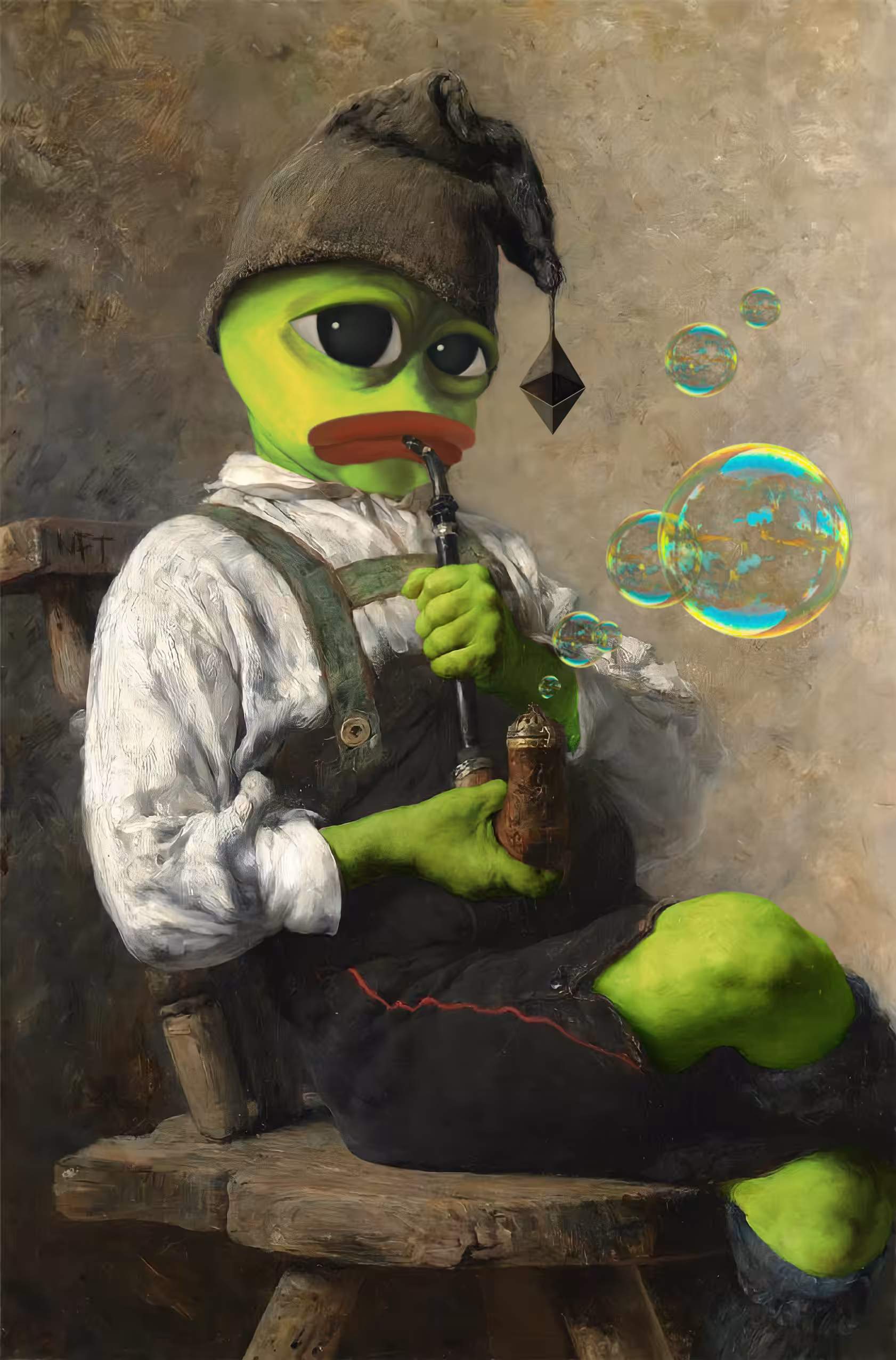 🐸 Pepe is a fan of bubbles 🐸
