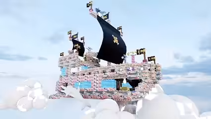 Captain Moranicol's Pirate Ship heads for the islands of the horizontal internet_exhibition.GLB