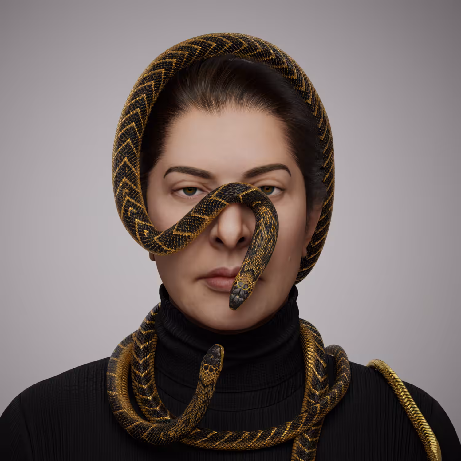 MAE Drop Art: Portrait with Snakes #506
