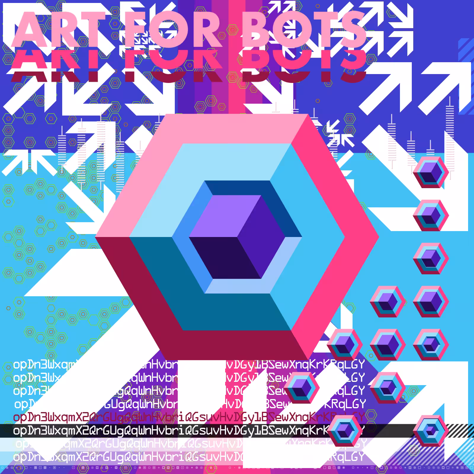 Hexagones - Art for Bots for Humans #36
