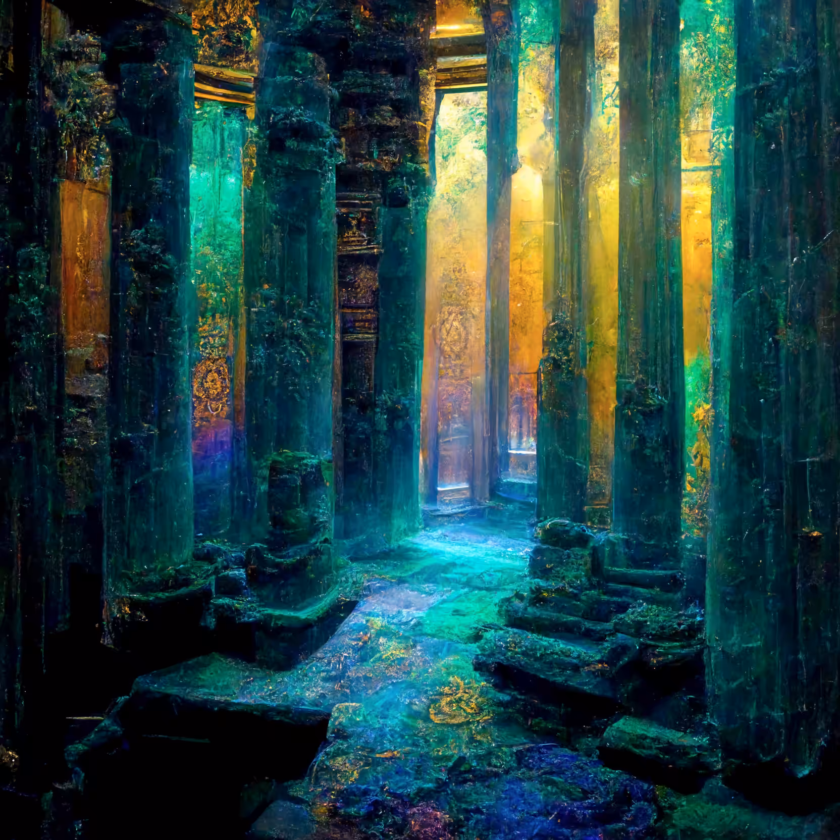 Labradorite passageway