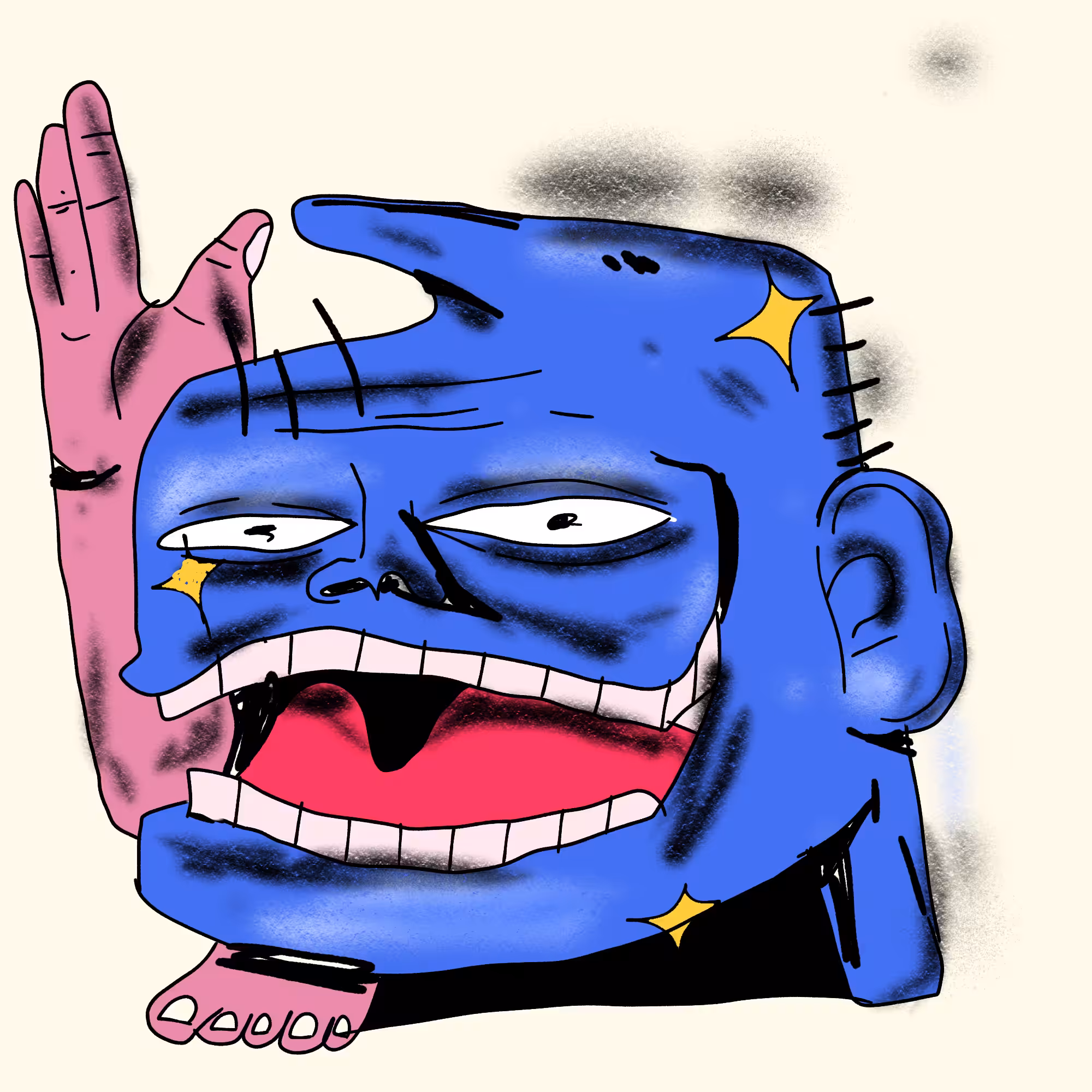 cursed blue